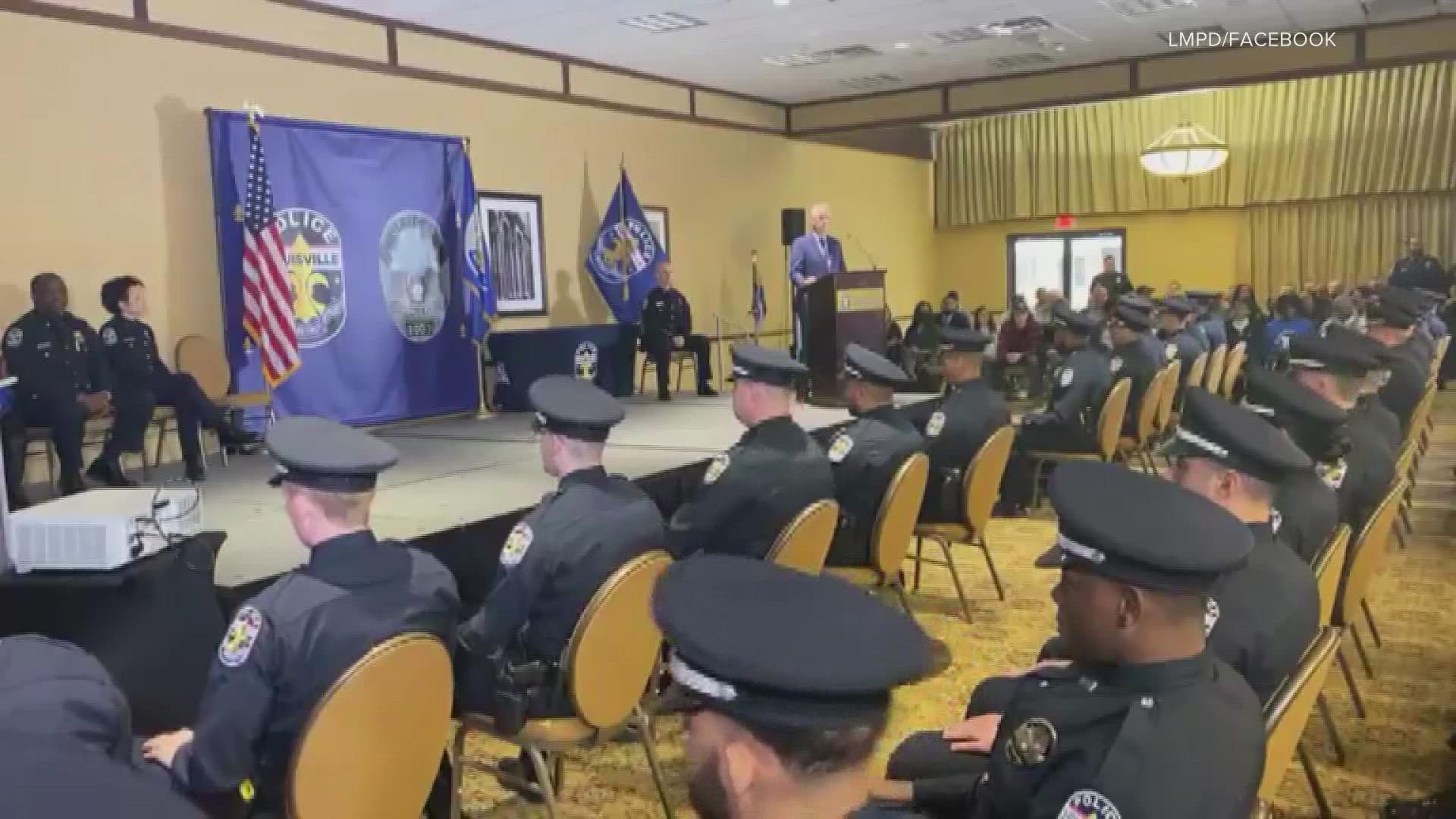 At the ceremony, outgoing Police Chief Erika Shields said she was proud of the 26 recruits and the strides the department is making to diversify itself.