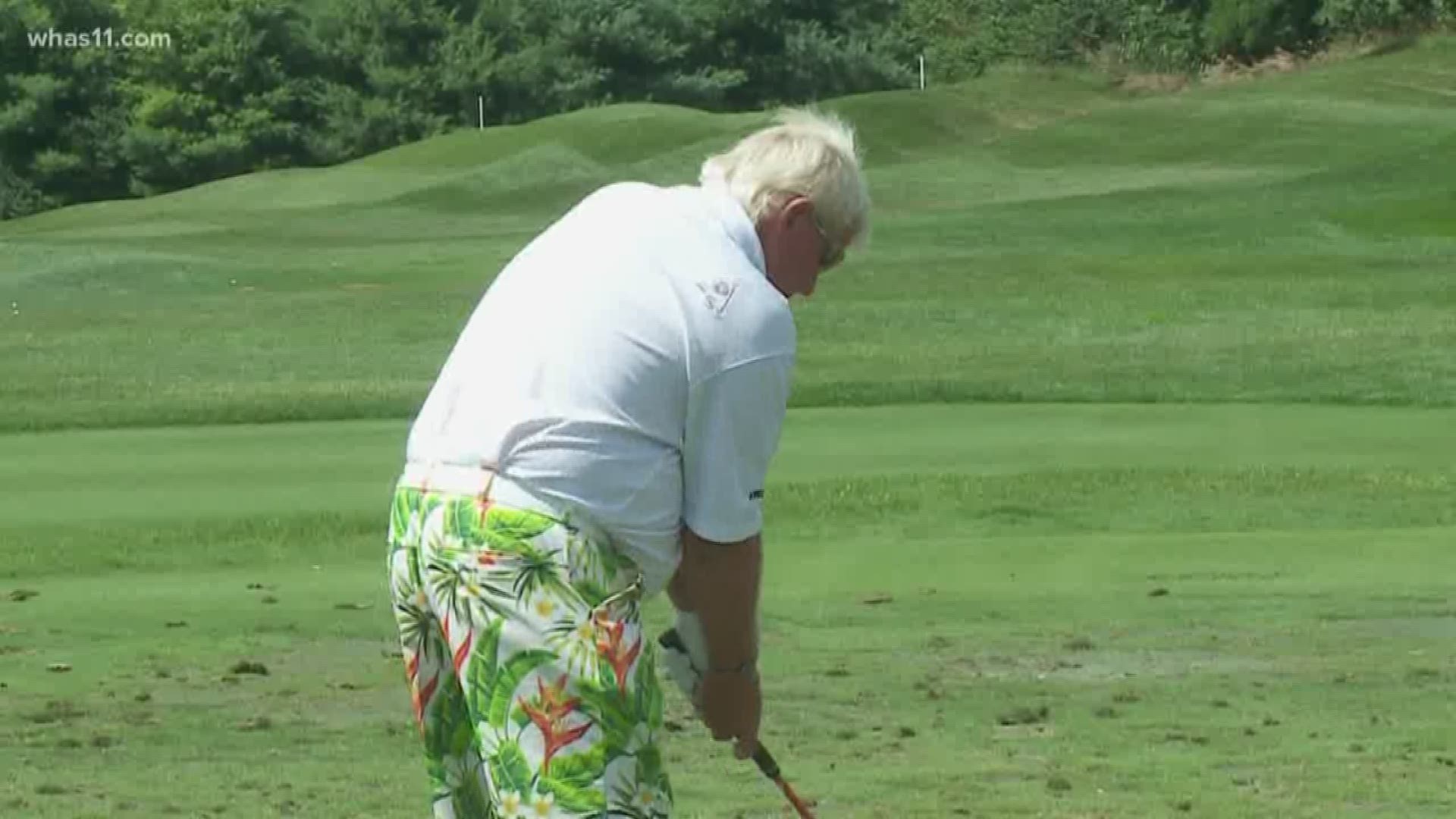 Often times you don't see a guy smoking a cigarette while hitting balls on the golf range. But you do when John Daly enters your tournament.