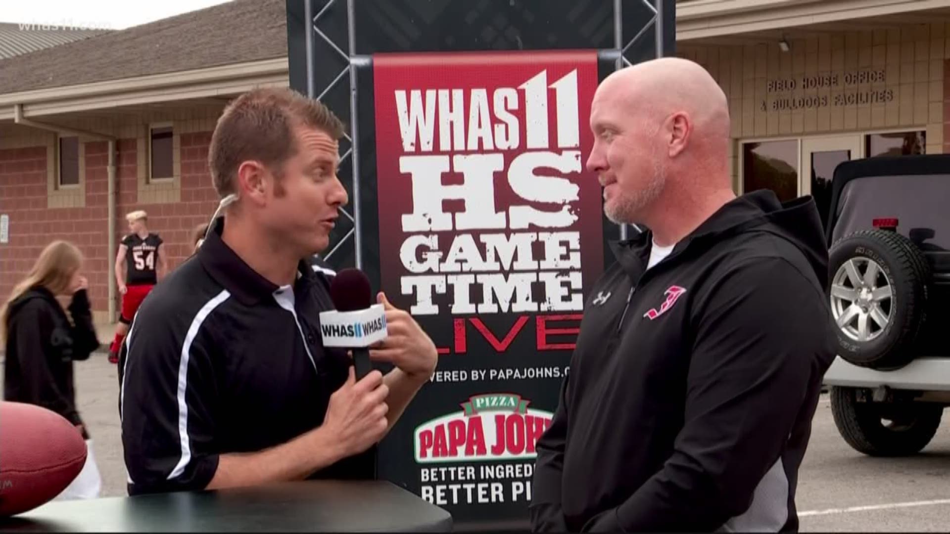 Kent interviews Christopher Engstrand for HS Gametime Live at John Hardin High School.