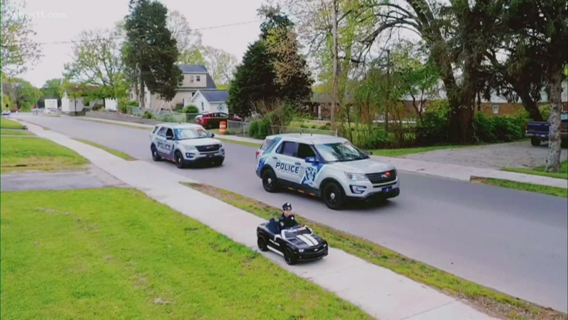 A boy in Charlestown got his dream birthday present - and had some friends come to help him celebrate.