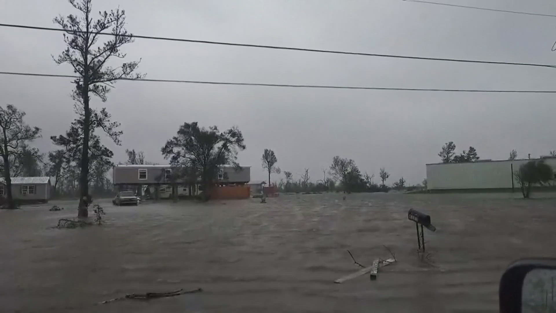 At the peak of the storm, 450,000 people in Louisiana were without power.