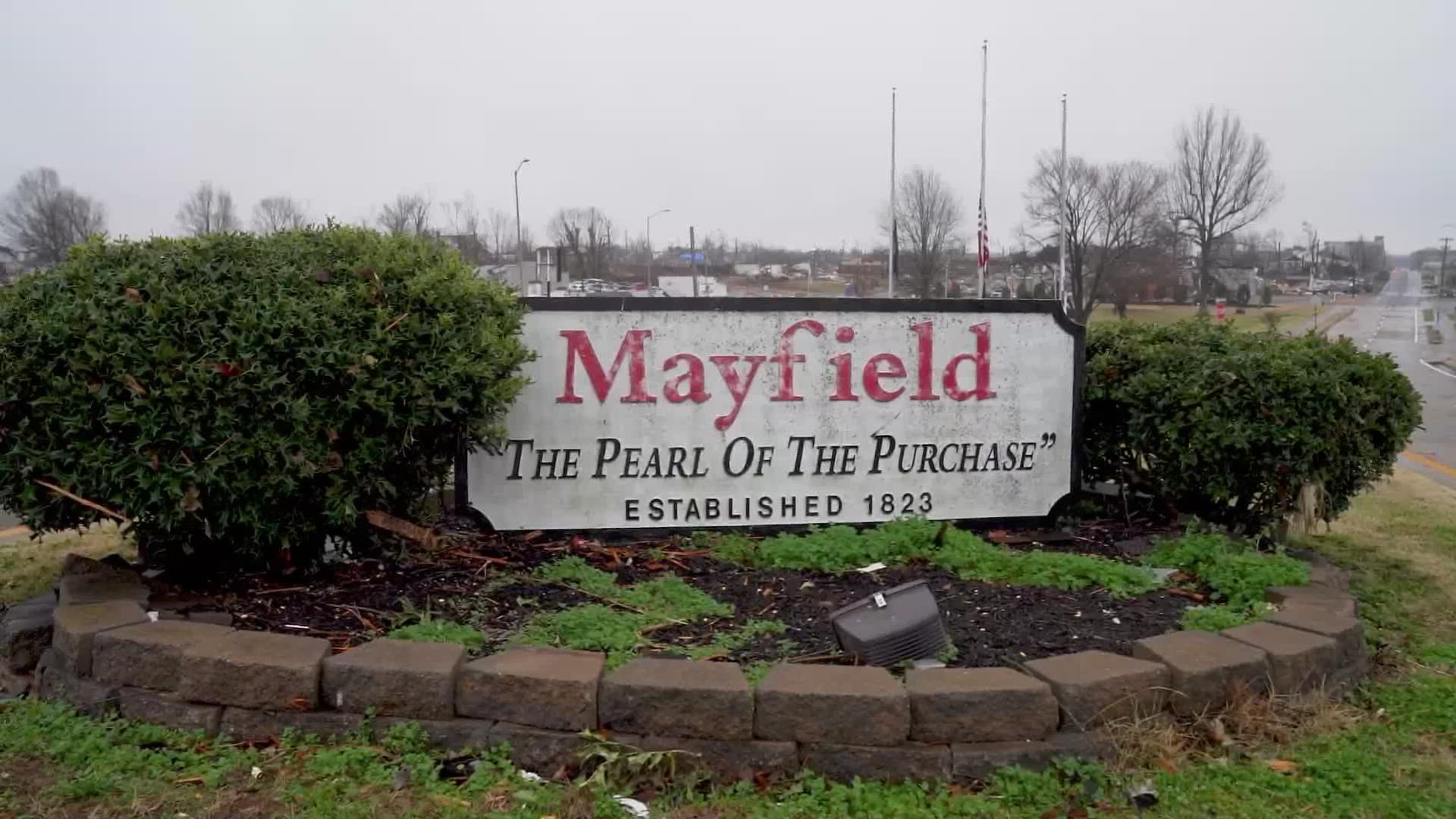 Video of tornado ravaged Mayfield on Friday, December 17-- a week after the tornadoes hit.