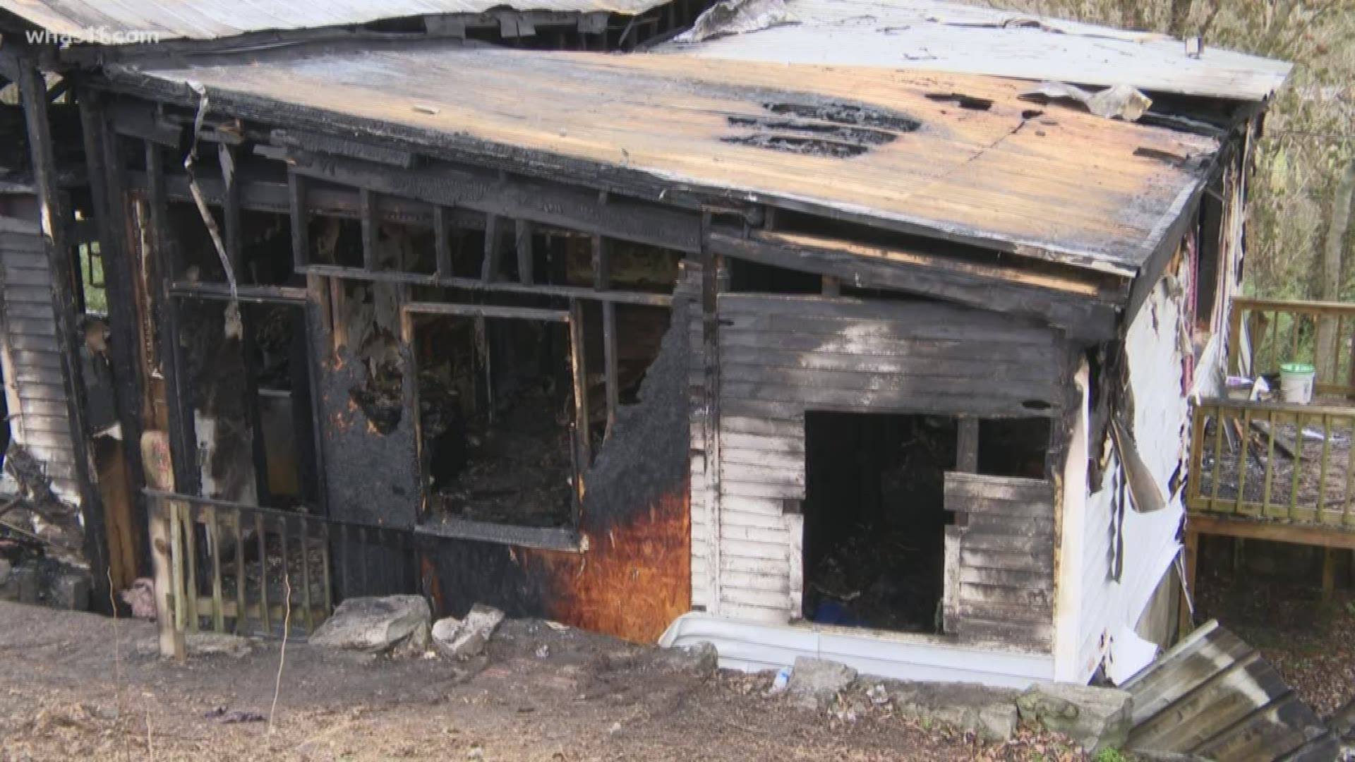 Police say a victim was found inside a burning home in Greensburg early Sunday.