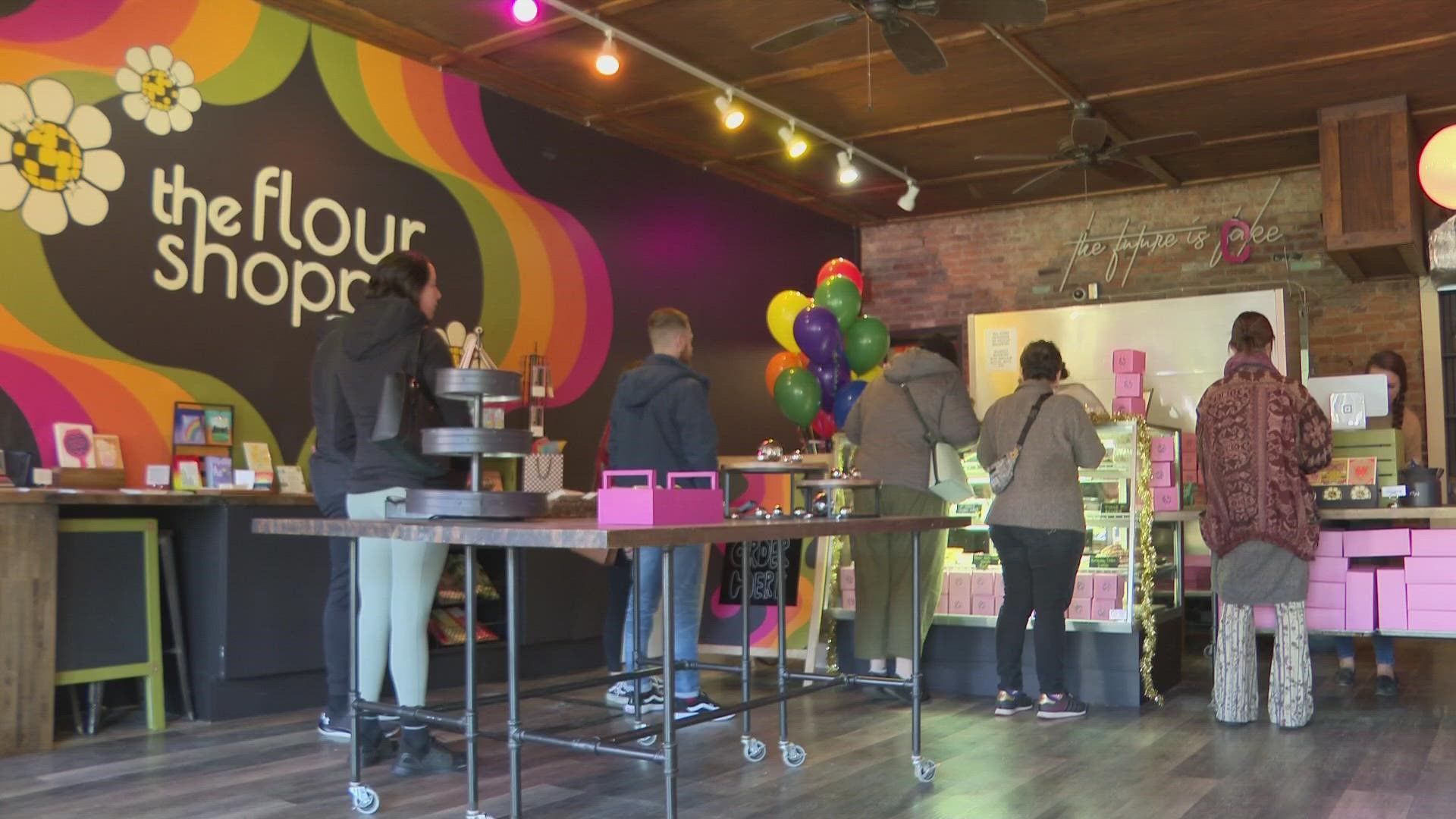 Two competing business owners have joined forces to create The Flour Shoppe, an all vegan bakery on Baxter Avenue.