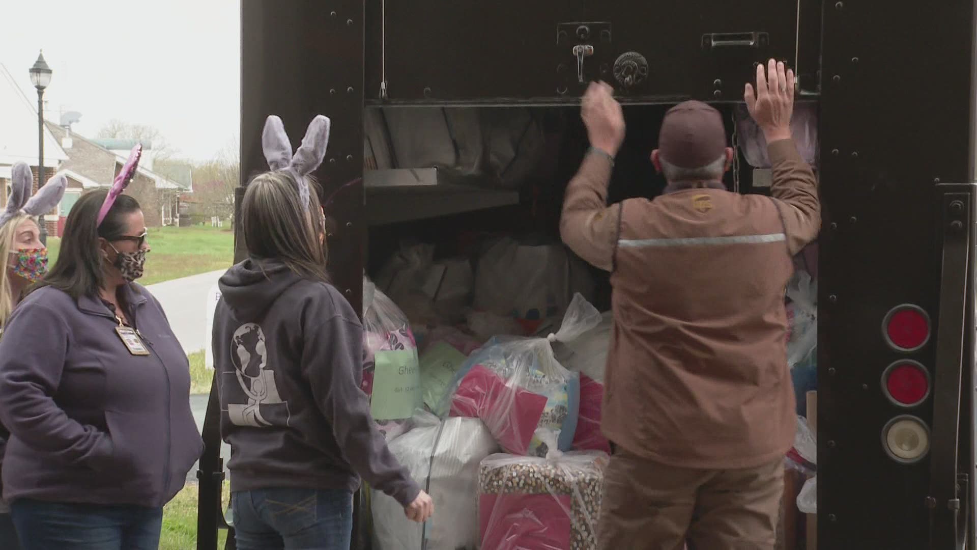 The Home of the Innocents in Butchertown provides a safe haven for abused and neglected children in our community. Thursday, UPS gifted them with Easter baskets.