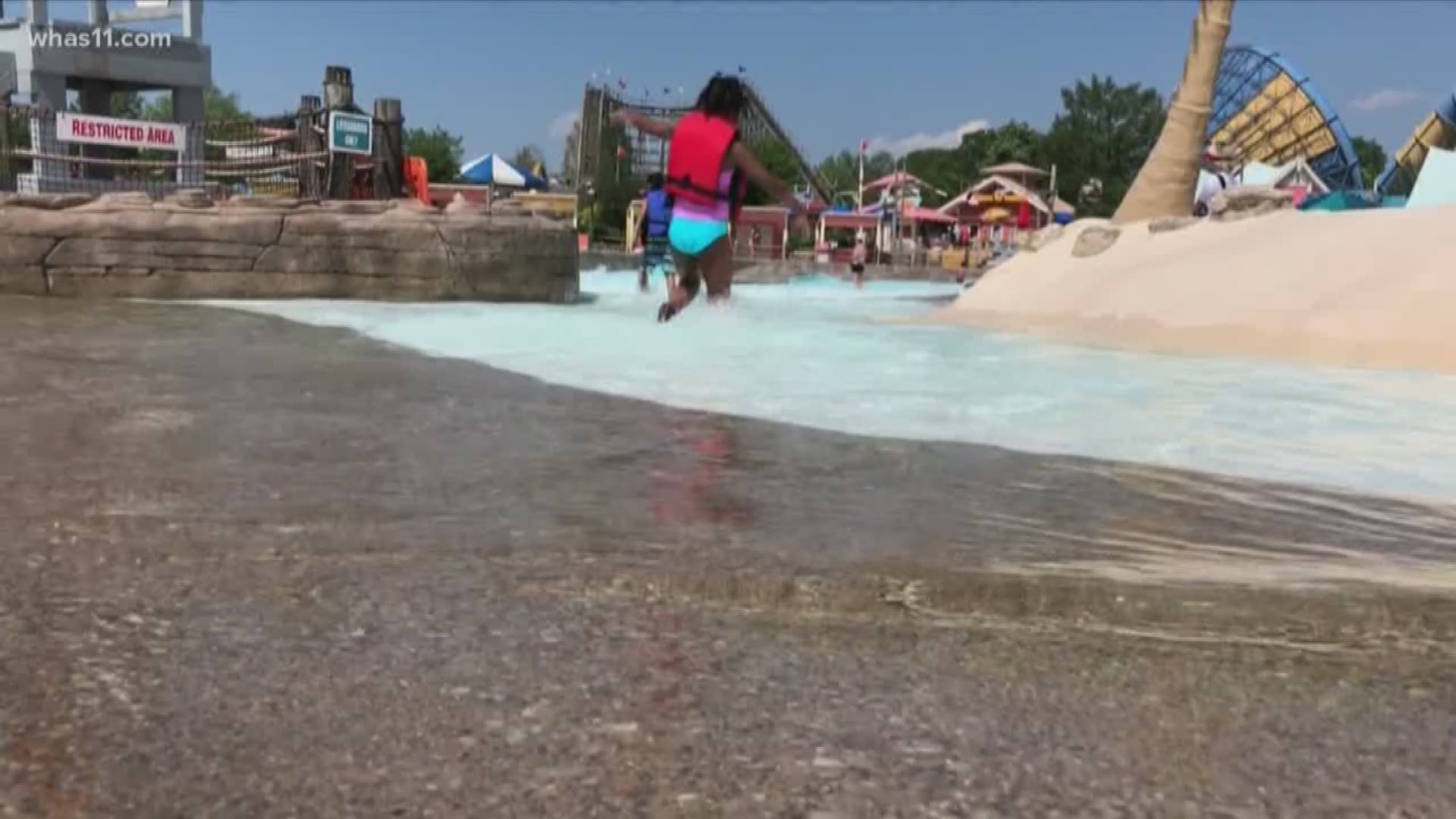As hot weather made its way into Kentuckiana, the cool waters of Hurricane Bay at Kentucky Kingdom opened for the season.