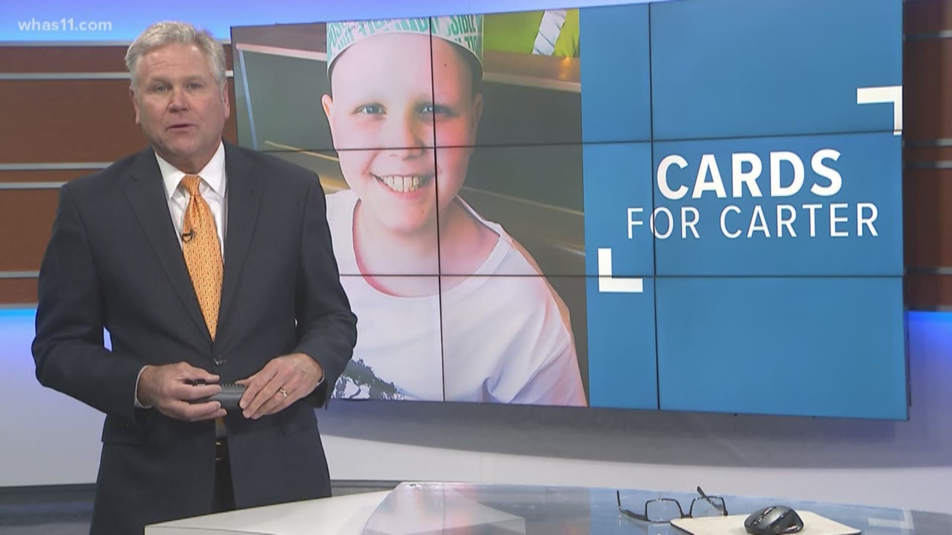 Courageous Carte, who is fighting cancer, wants birthday cards for his 10th birthday