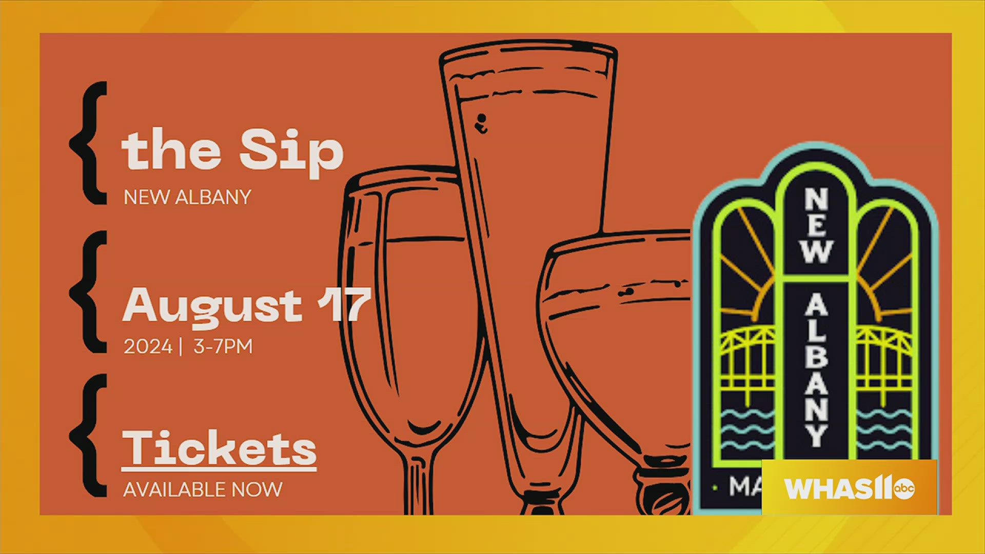 The first ever Sip New Albany is happening this weekend in New Albany, Indiana. It will allow guests to support local talent and artisans while enjoying local wines.