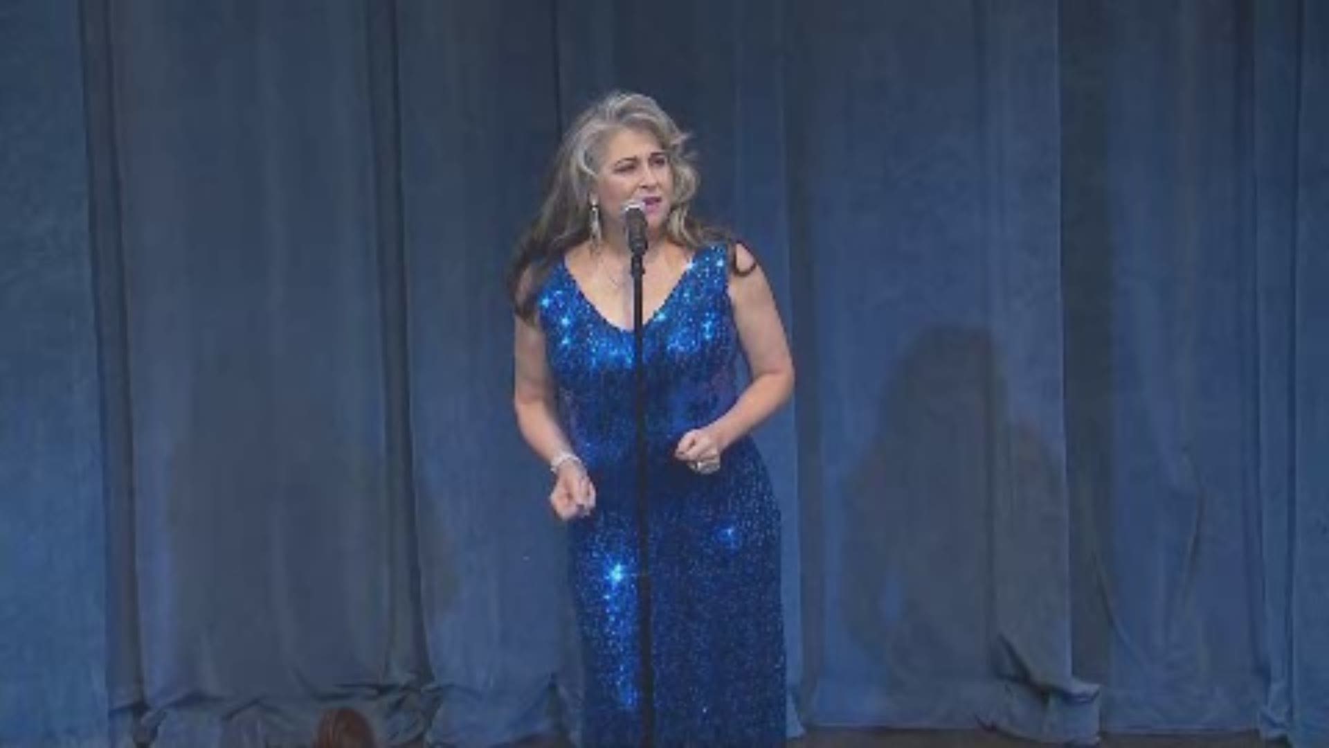 Melissa Combs, a staple in the WHAS Crusade for Children sings a medley of songs during the 65th anniversary of the telethon.