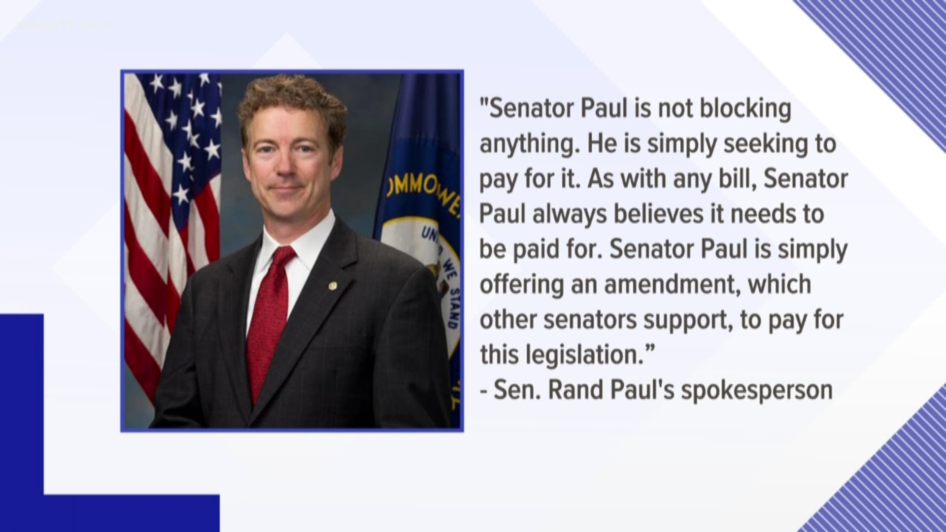 Sen. Paul is the focus of more national criticism after blocking a vote on the fund giving financial support to victims of 9/11 still dealing with serious medical issues.