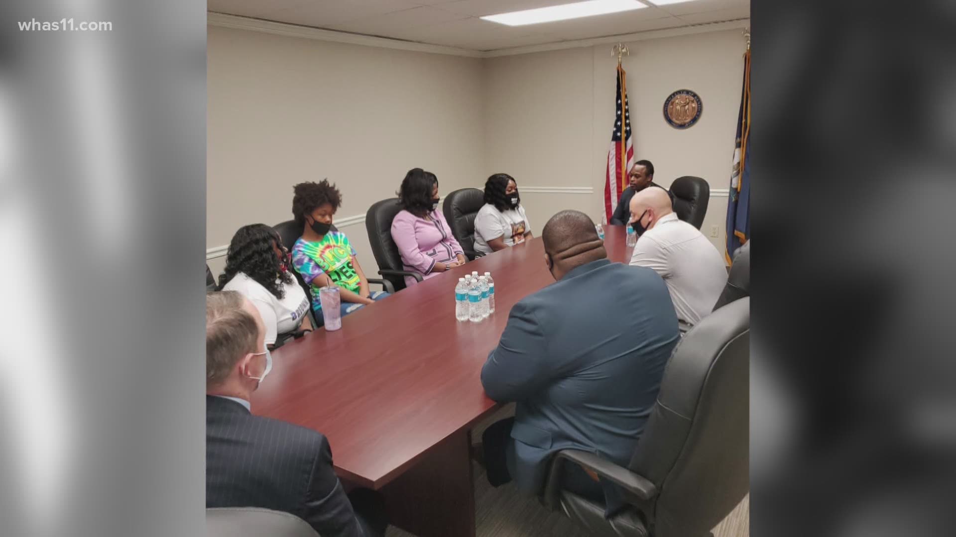 Cameron, who is investigating the deadly police shooting, talked with Breonna's mother, sister, aunt and family attorneys personally expressing his condolences.
