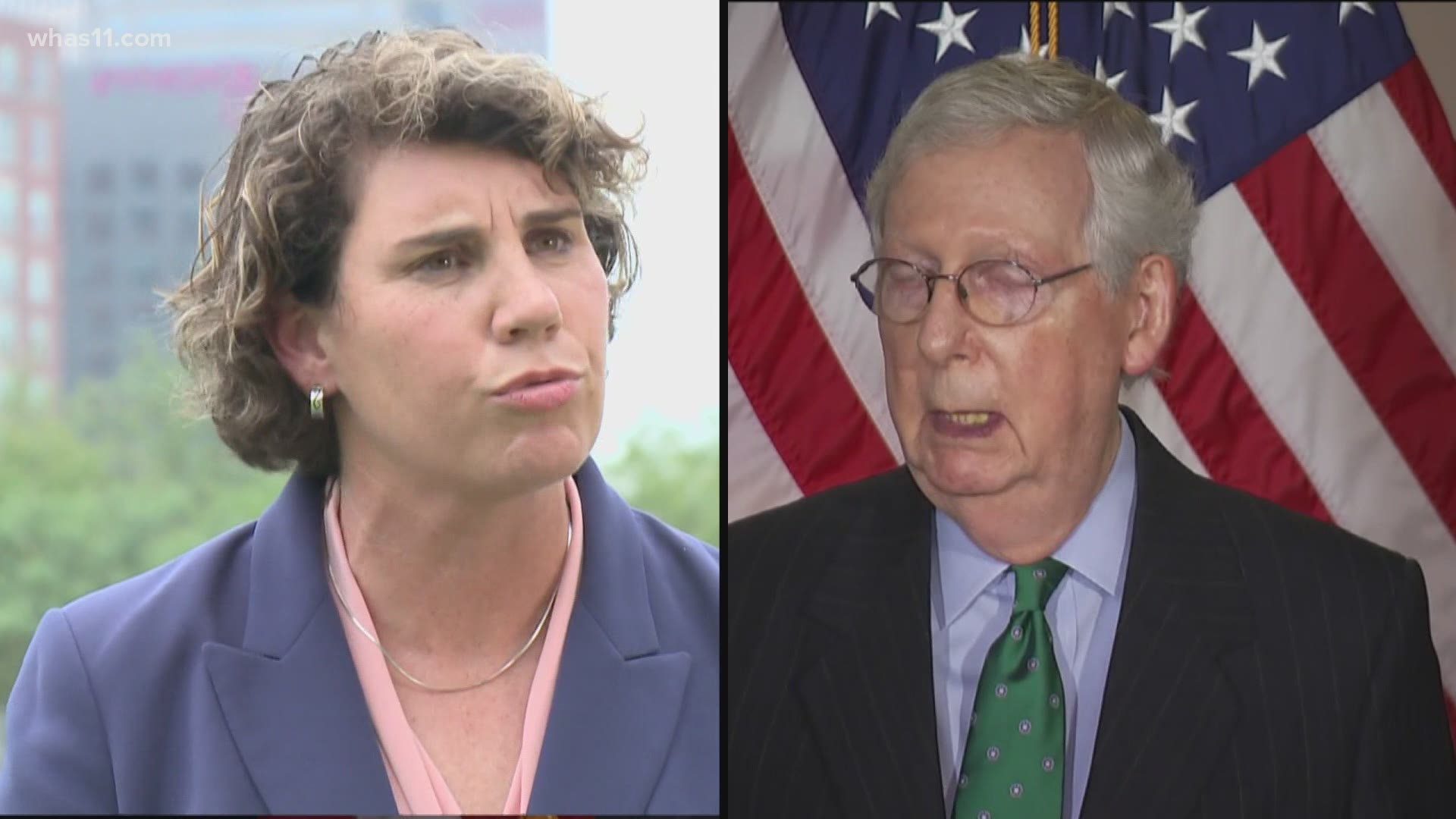 Sparring over COVID-19, the U.S. Supreme Court nominee, and the economy in Kentucky, both Senate candidates answered questions for an hour on WAVE-TV.