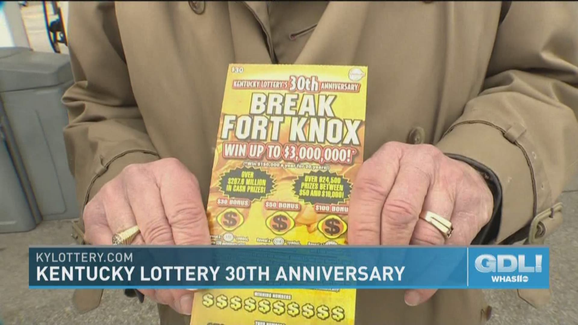 KY Lottery celebrates 30th anniversary with new games