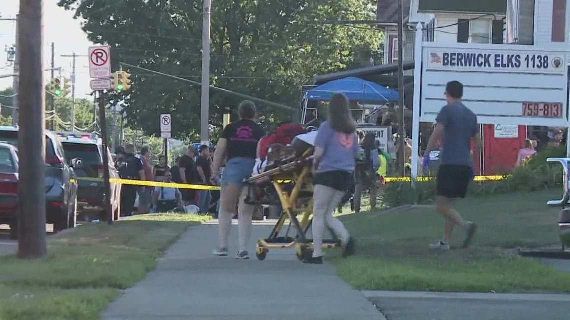 Car plows into crowd outside fundraiser in Pennsylvania