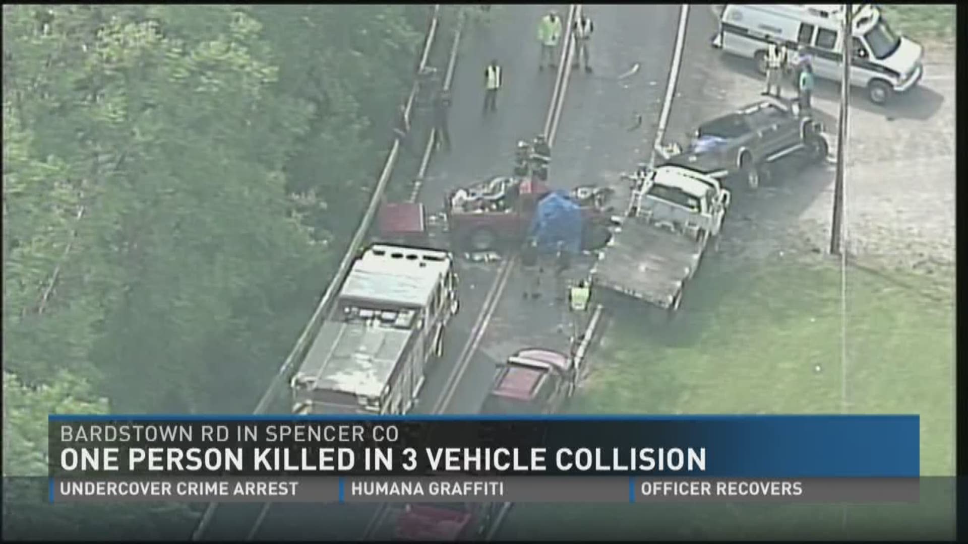One person killed in 3 vehicle collision