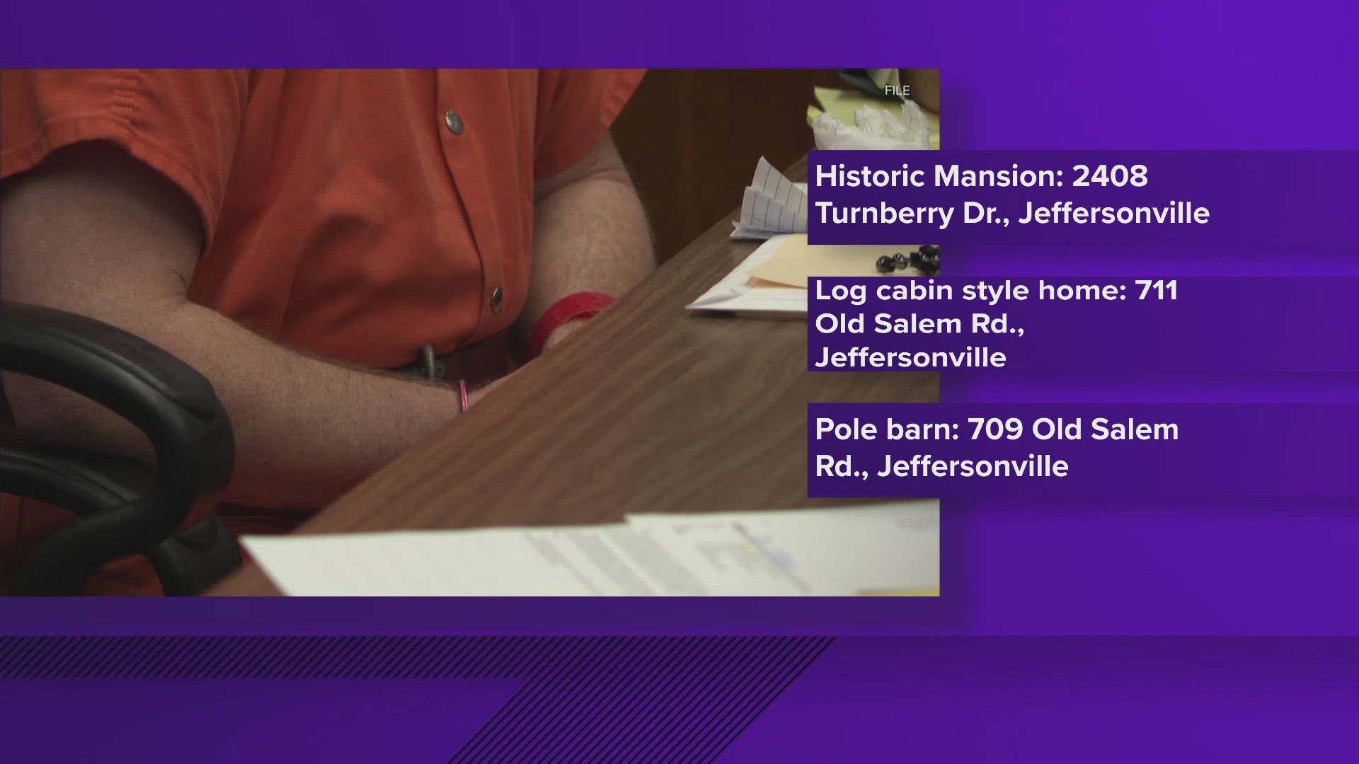 At least three properties owned by convicted felon and former Indiana sheriff Jamey Noel and his family are now up for sale.