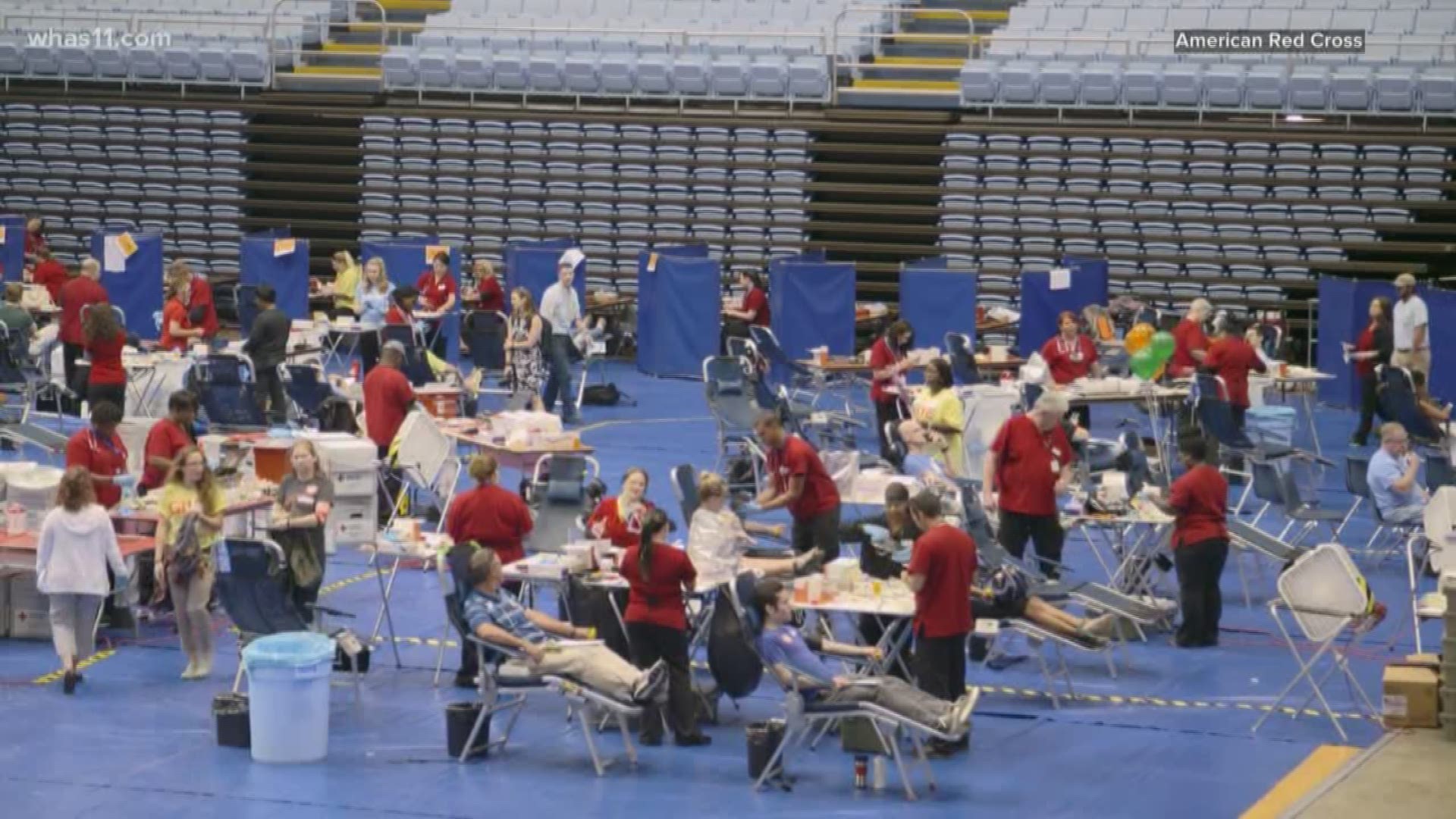 The competition between states to see who can collect the most blood donations runs through Friday