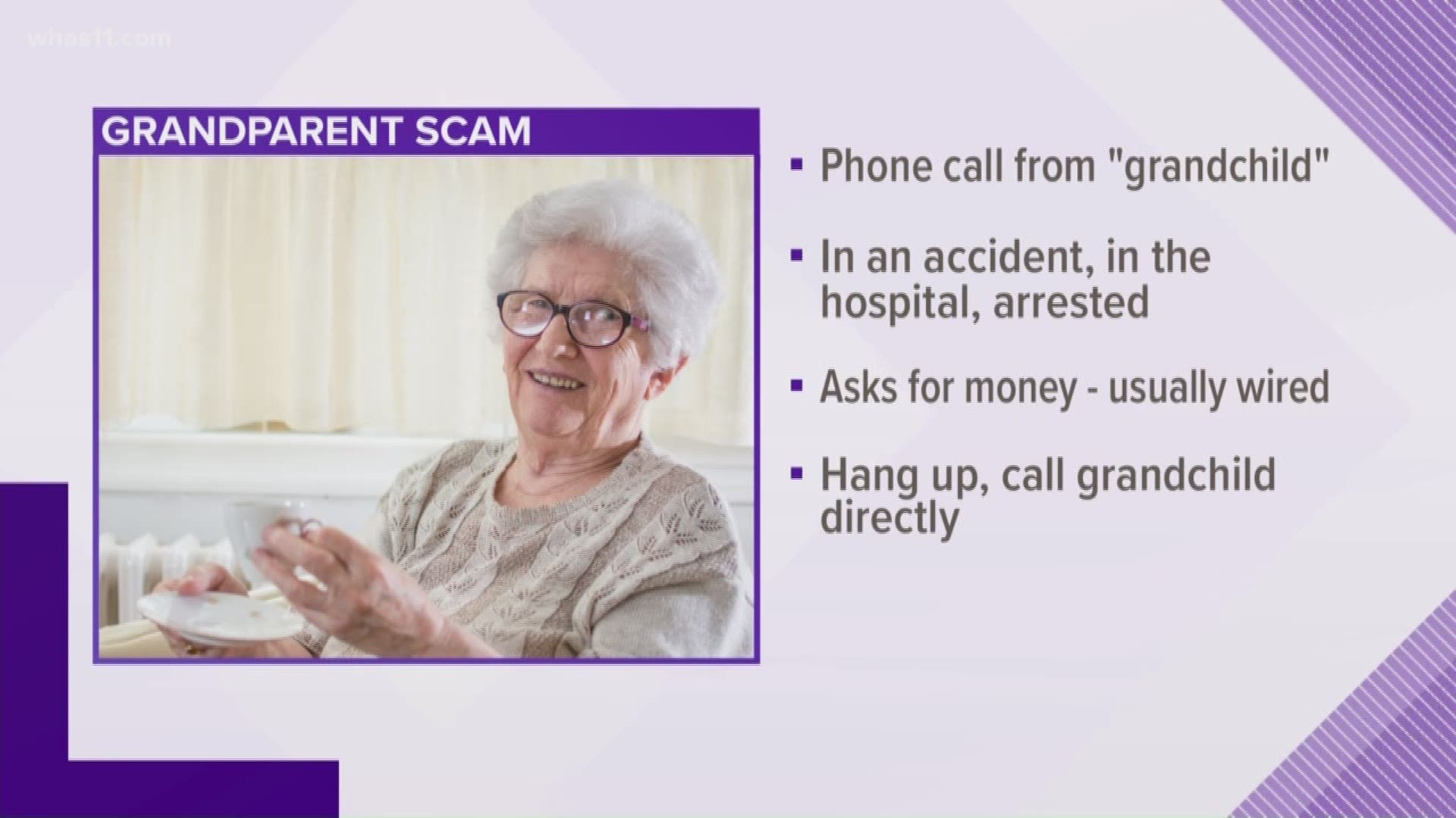 The BBB said some scams you need to look out for inlcude the grandparent and Publisher's Clearing House scam. Better Business Bureau President adn CEO Reanna Smith-Hamblin explains.