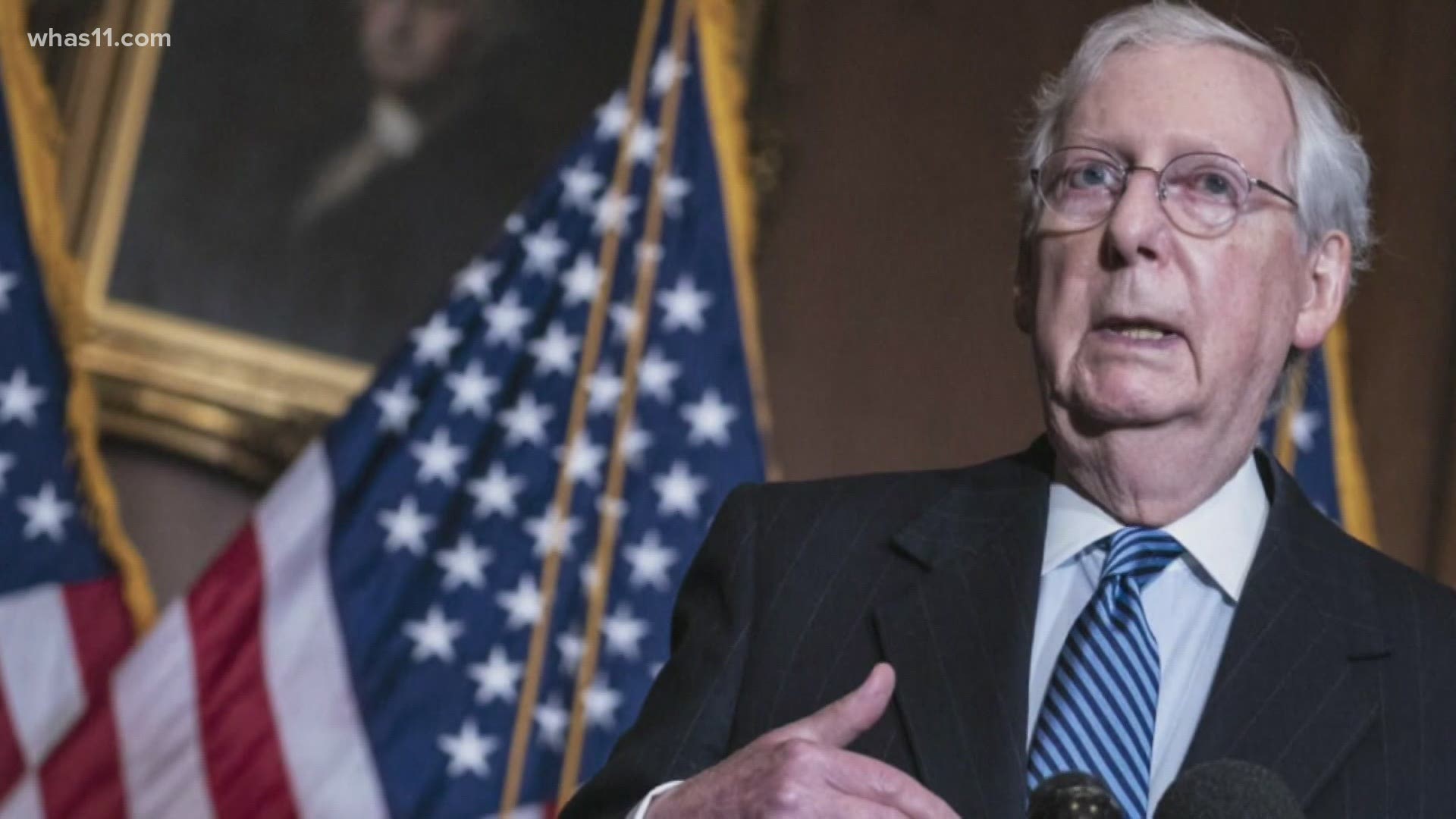 Senator Mitch McConnell condemned President Donald Trump for inciting violence at the Capitol.