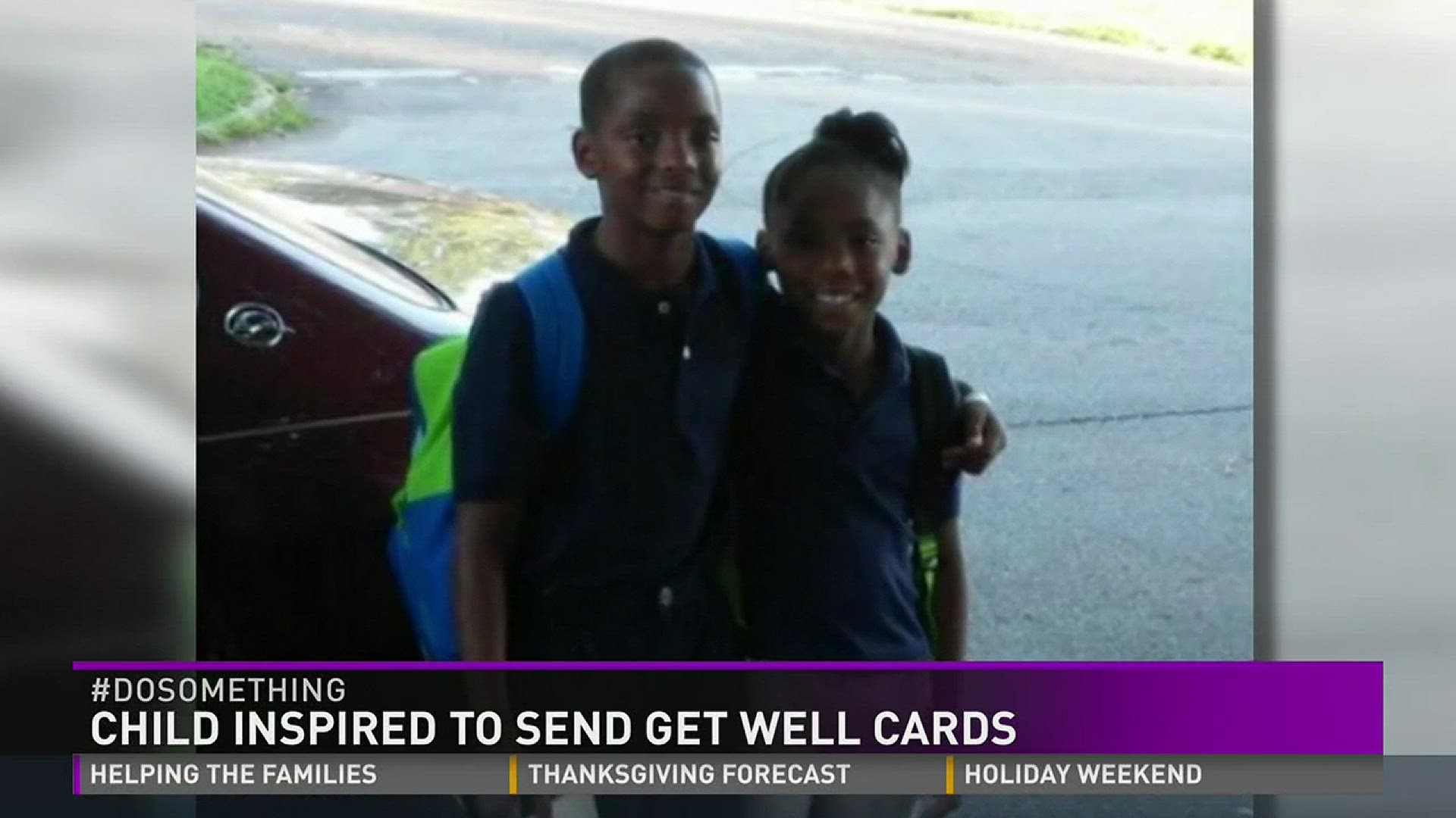 Child inspired to send get well cards