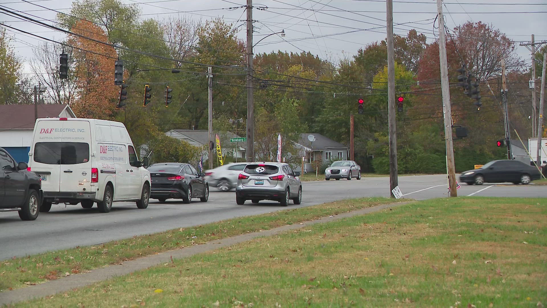 Louisville Metro Police said the crash happened around 5:30 a.m. at Newburg Road and East Indian Trail.