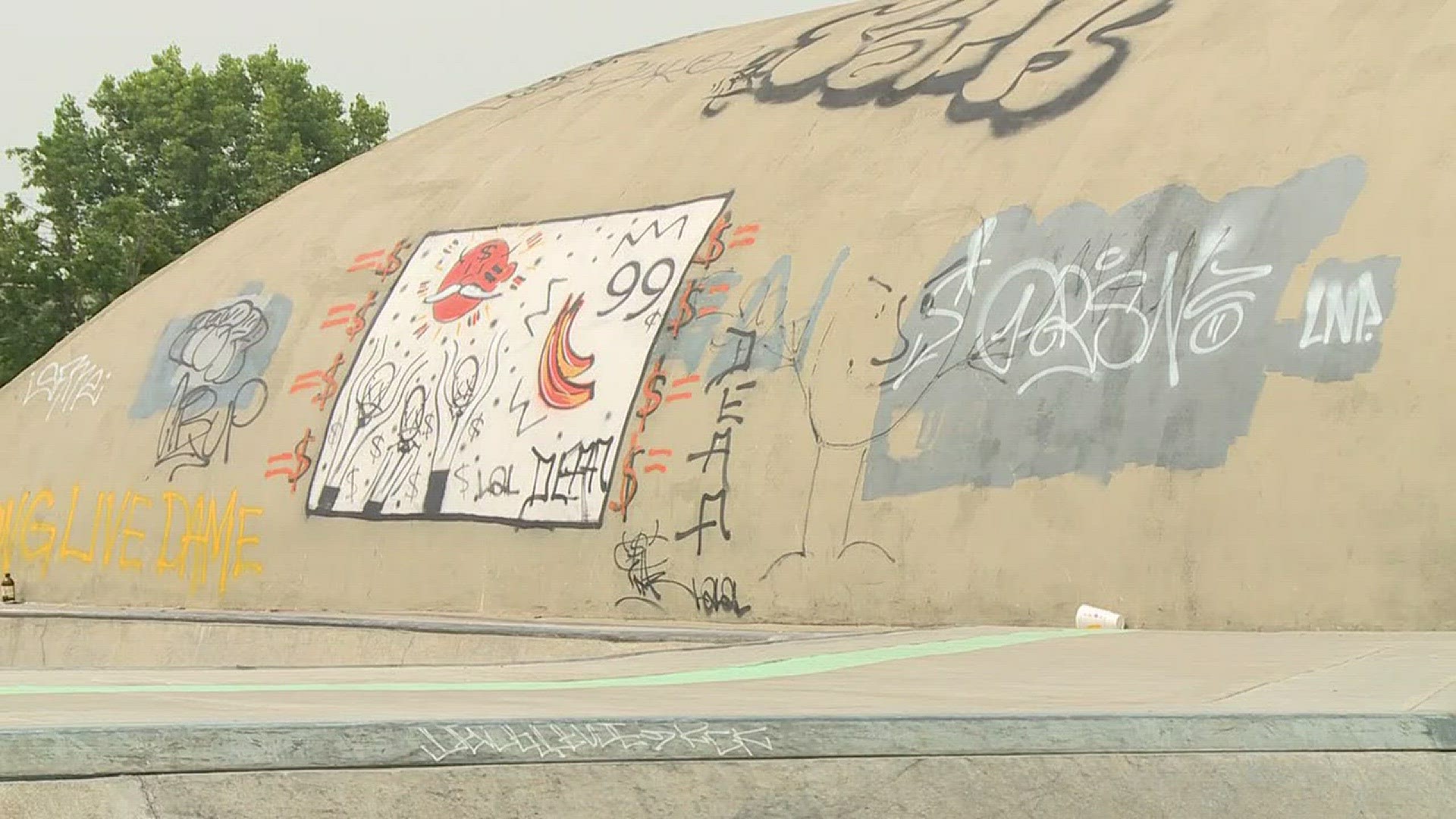 Graffiti becoming a problem at local sites