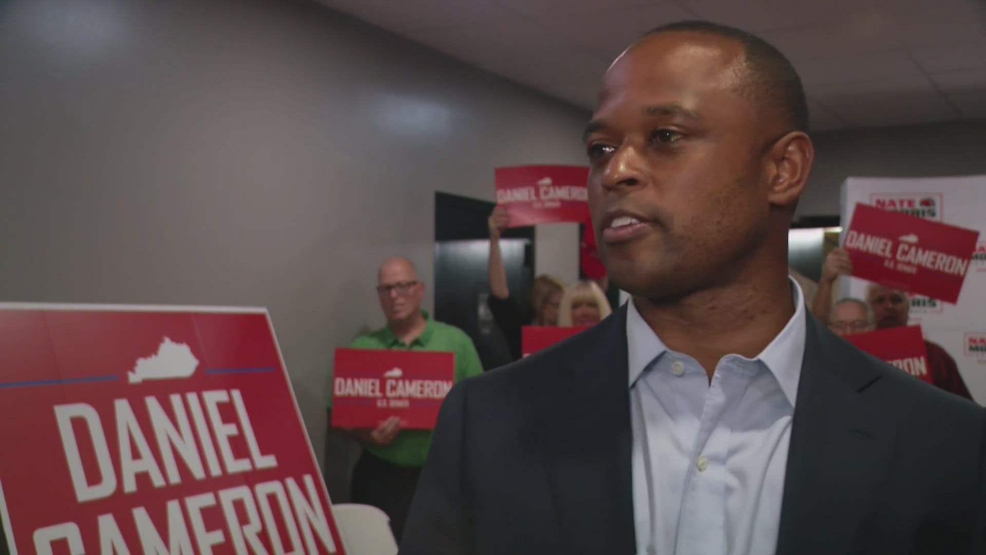 Cameron is seeking to replace Mitch McConnell on the Senate.