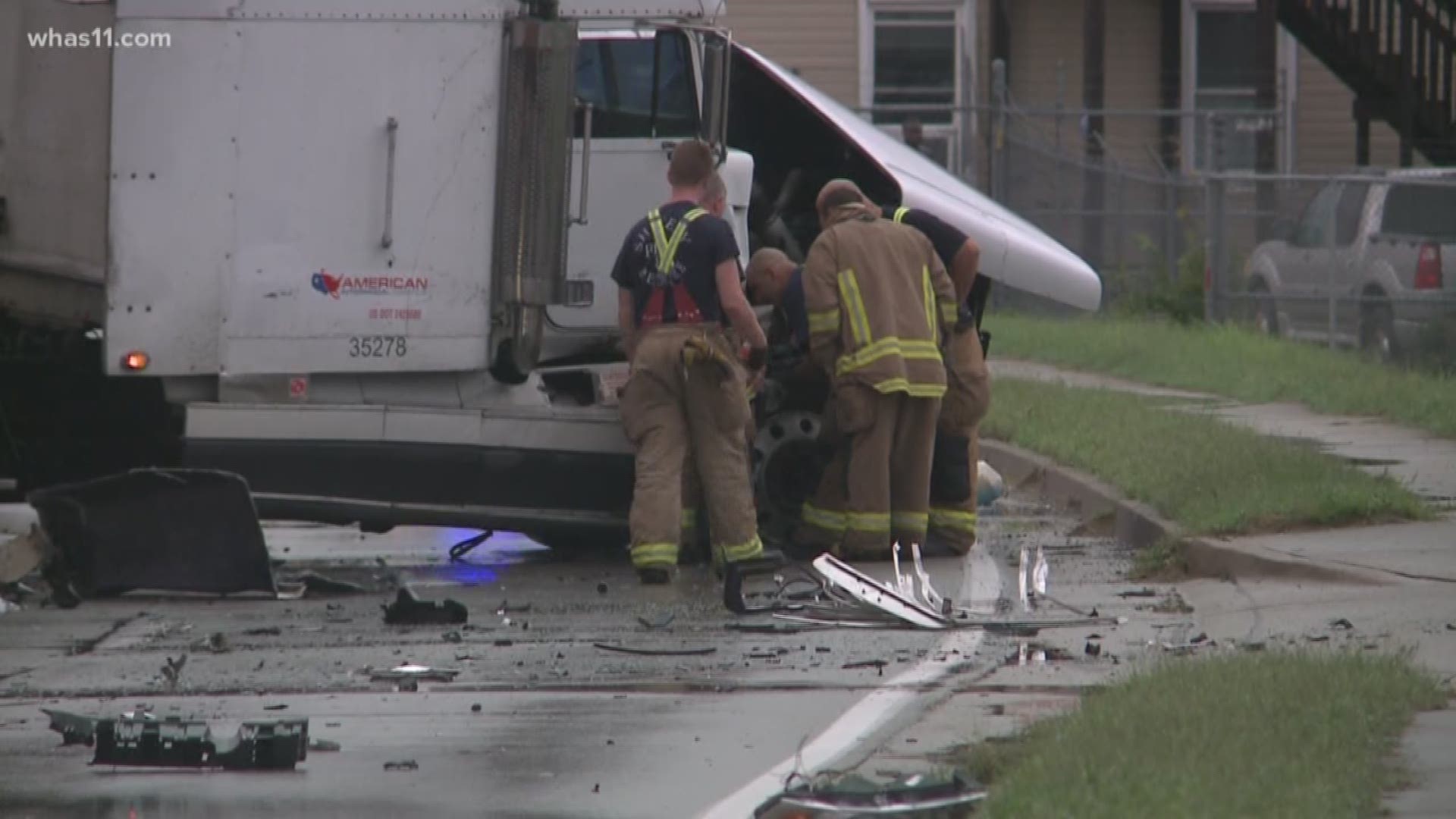 Four people, including a young girl, have been transported to the hospital after an accident in Shively Tuesday.
