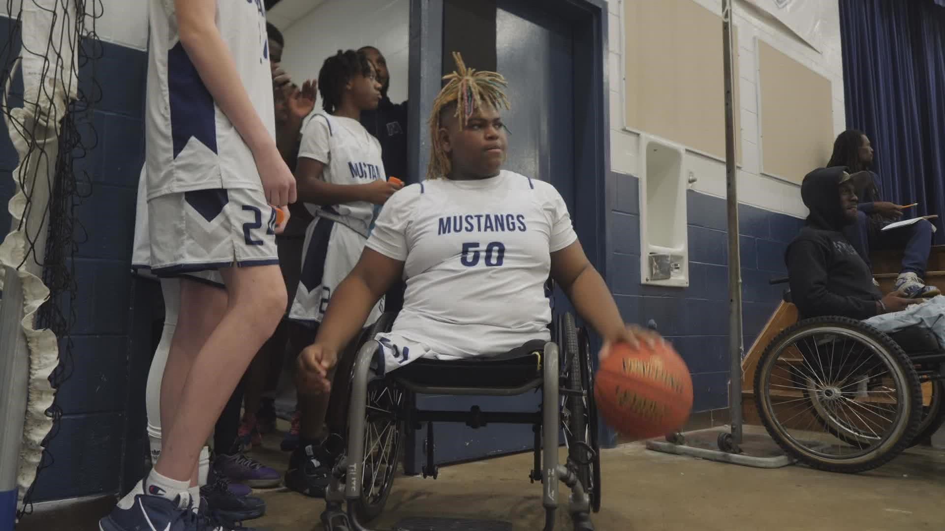 Josiah Jones says when he's on the basketball court, he's just one of the teammates. This is despite the fact that he was born with no legs.
