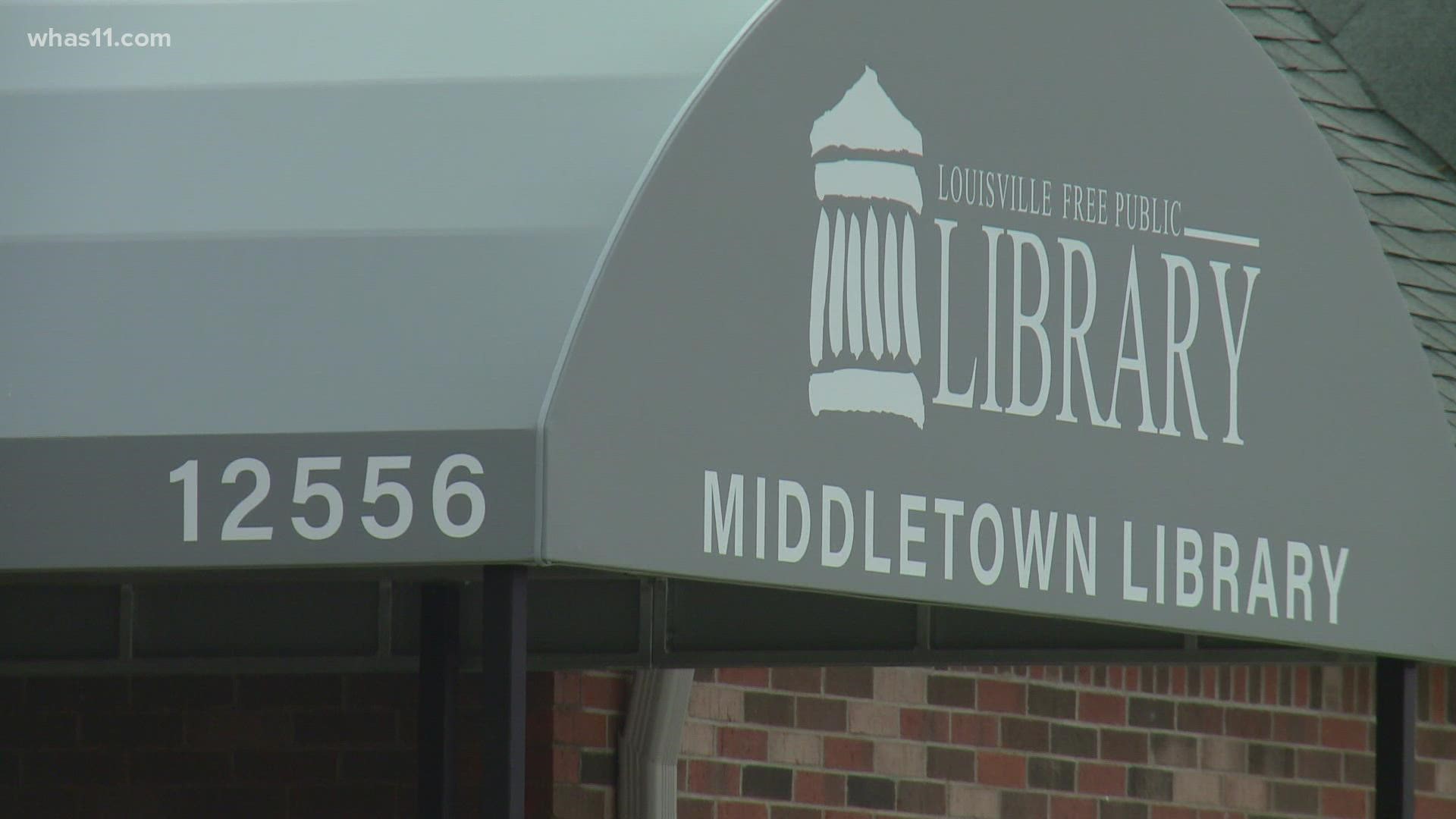 Two years after it closed in the old East Government Center, the Middletown Library officially opened Monday in its new location on Shelbyville Road.