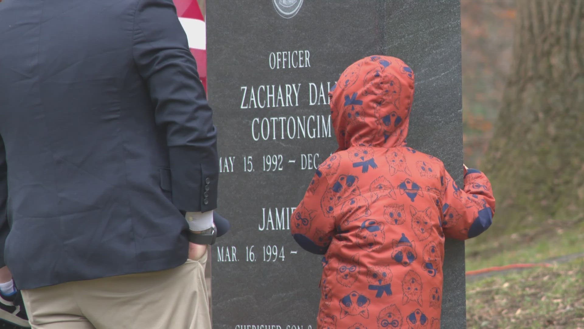 A memorial service marking two years since Officer Zach Cottingim was killed in the line of duty was held at Cave Hill Cemetery.