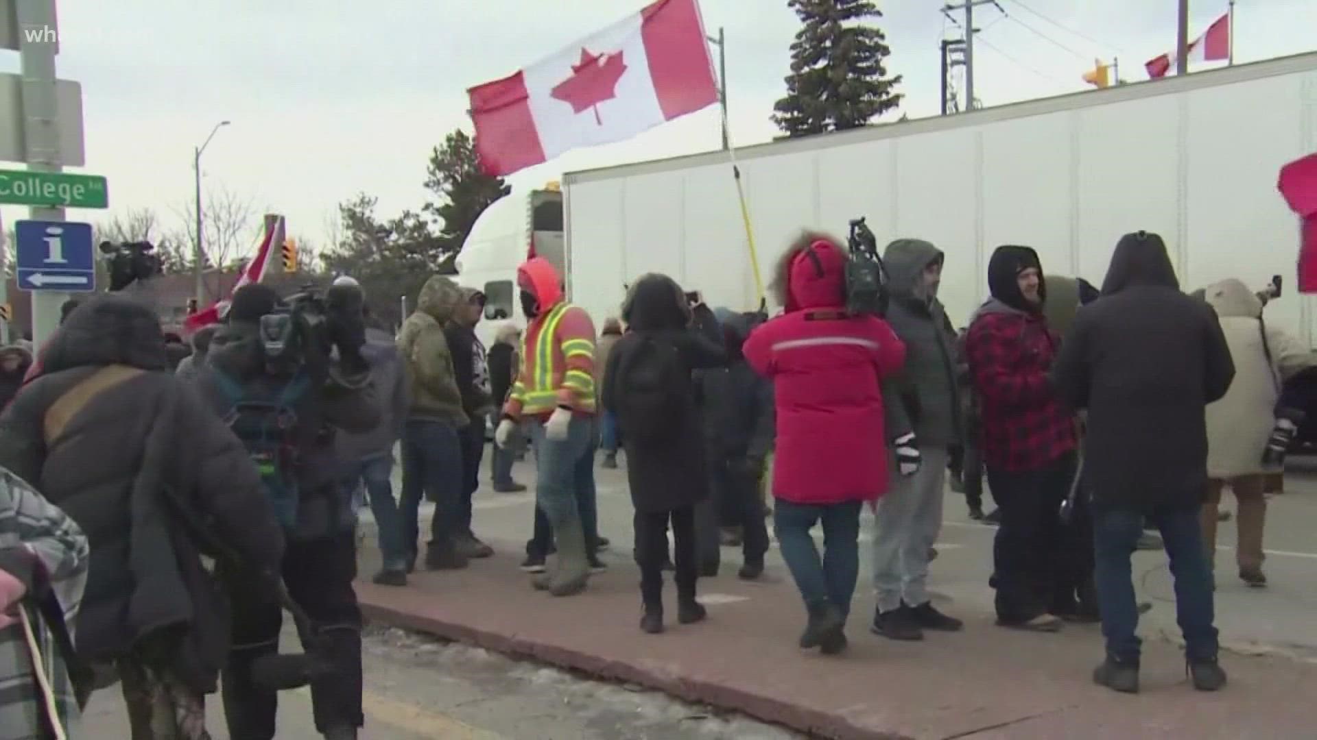 After a week of protests and demonstrations against recent COVID-19 restrictions, police removed protesters from the Ambassador Bridge on Sunday.