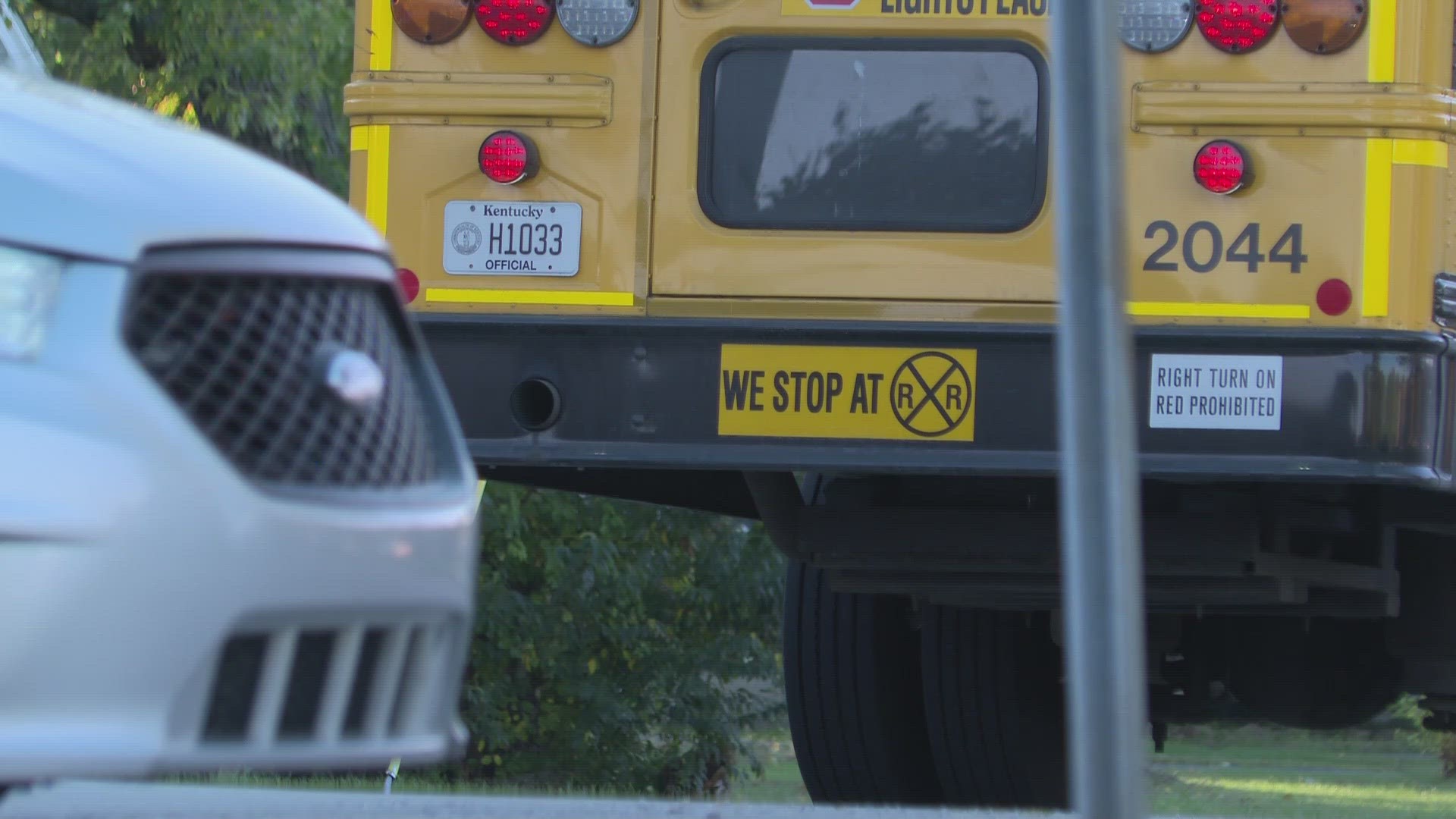 Louisville Metro Police said the driver was heading south on Fegenbush Lane when it happened.