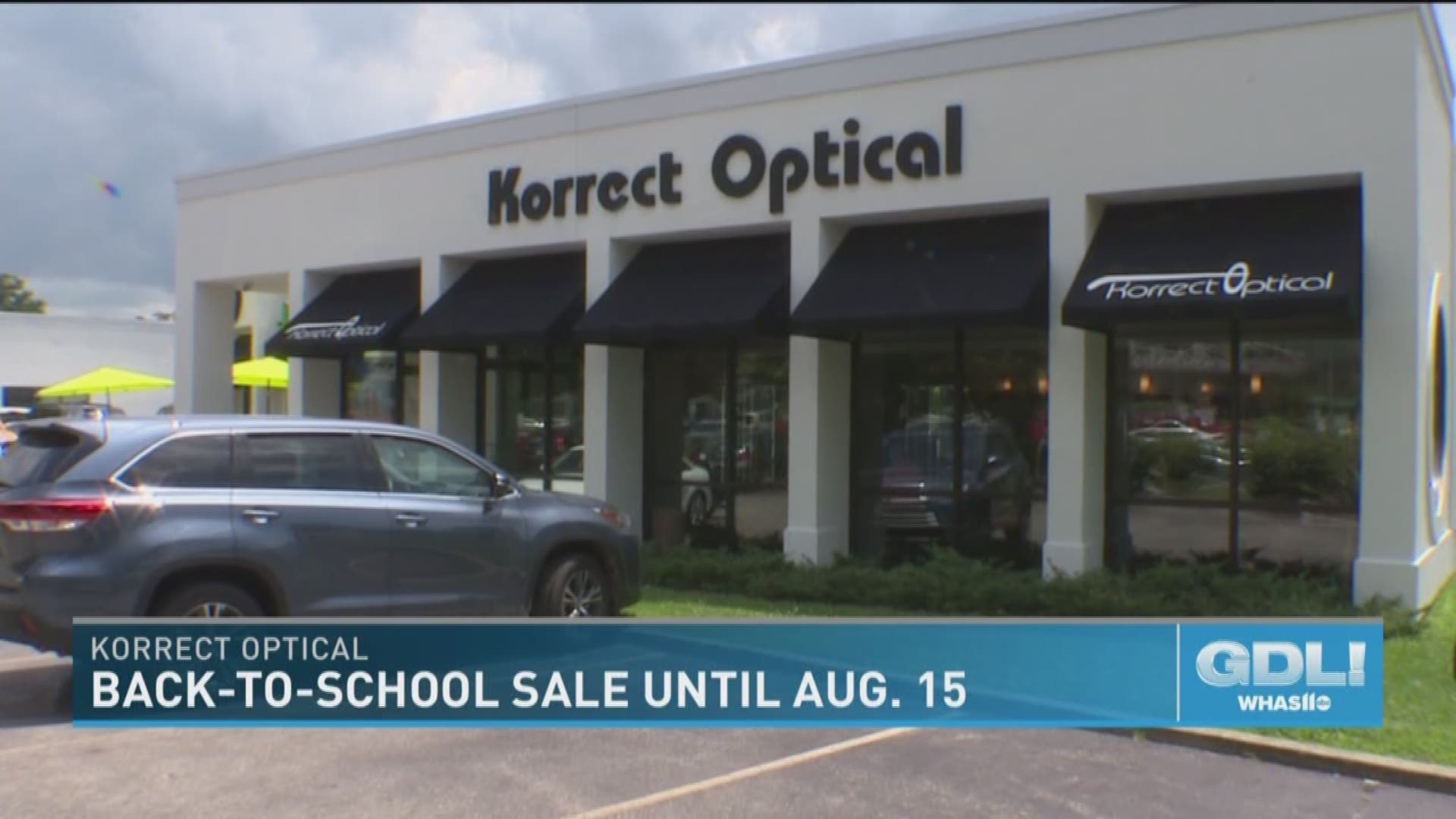 Angie Fenton is off Dutchmans Lane at Korrect Optical with details on a back to school sale on eyewear and exams, running now through August 15, 2018.