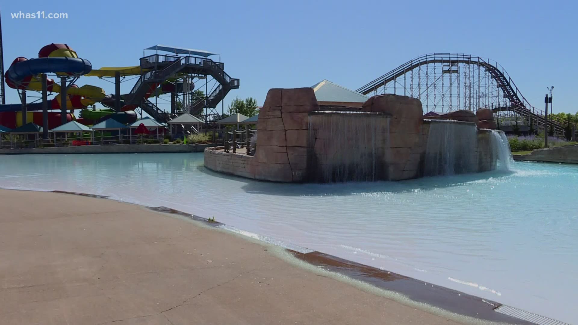 The Louisville amusement park is taking part in a worldwide effort to teach the importance of swim safety.