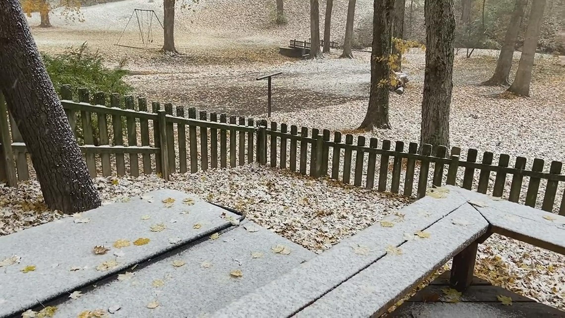 First snow in Southern Indiana