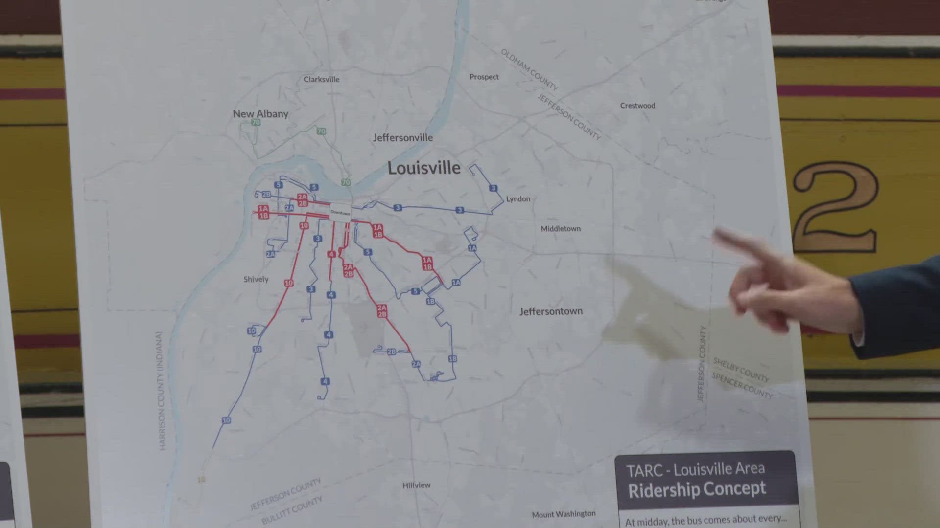 TARC is redesigning their transit network amid financial challenges and has unveiled three options the public will get a chance to present feedback.