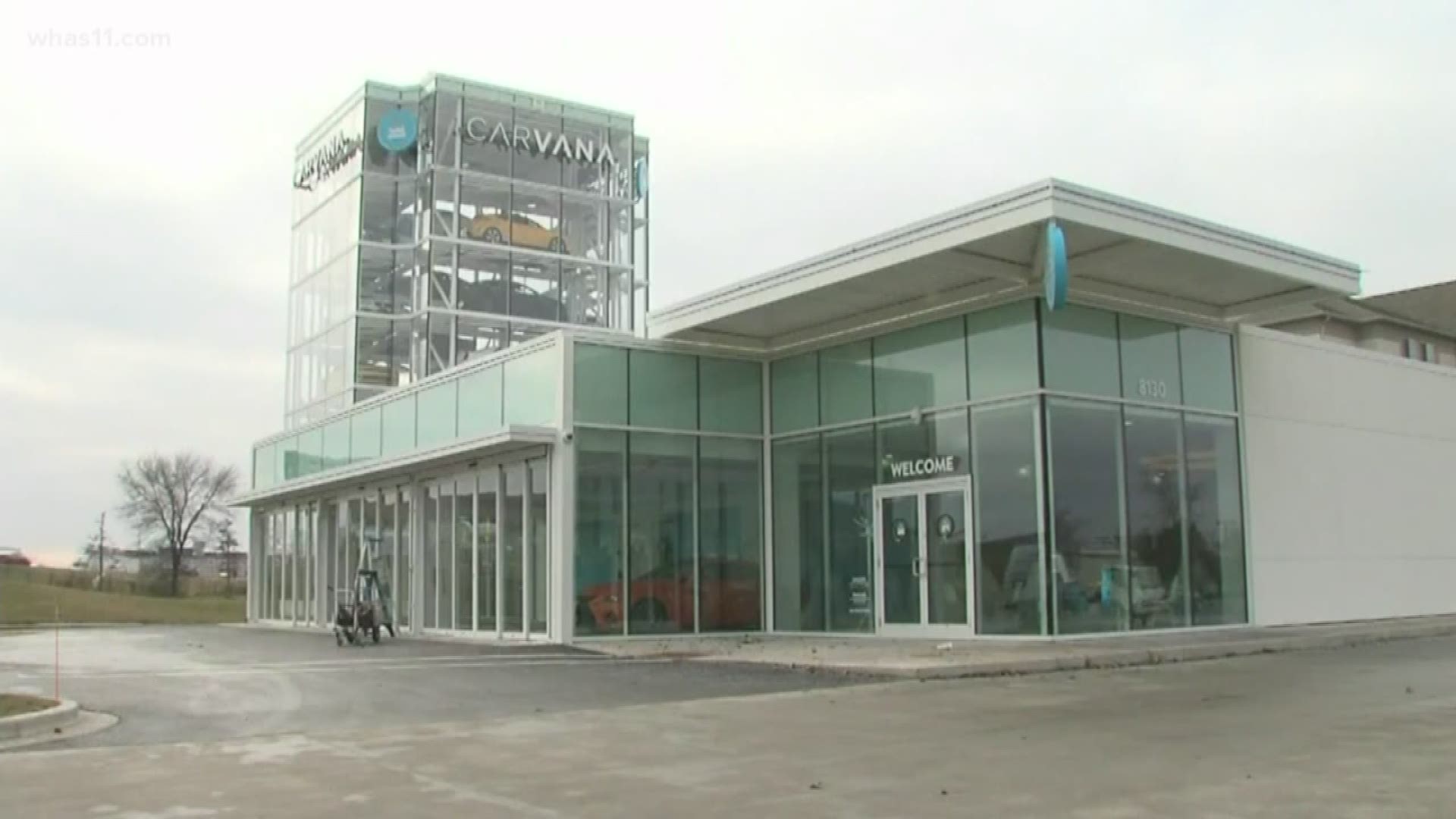 Carvana, an online used car dealer, submitted plans to open a brick-and-mortar store with a car vending machine in Louisville.