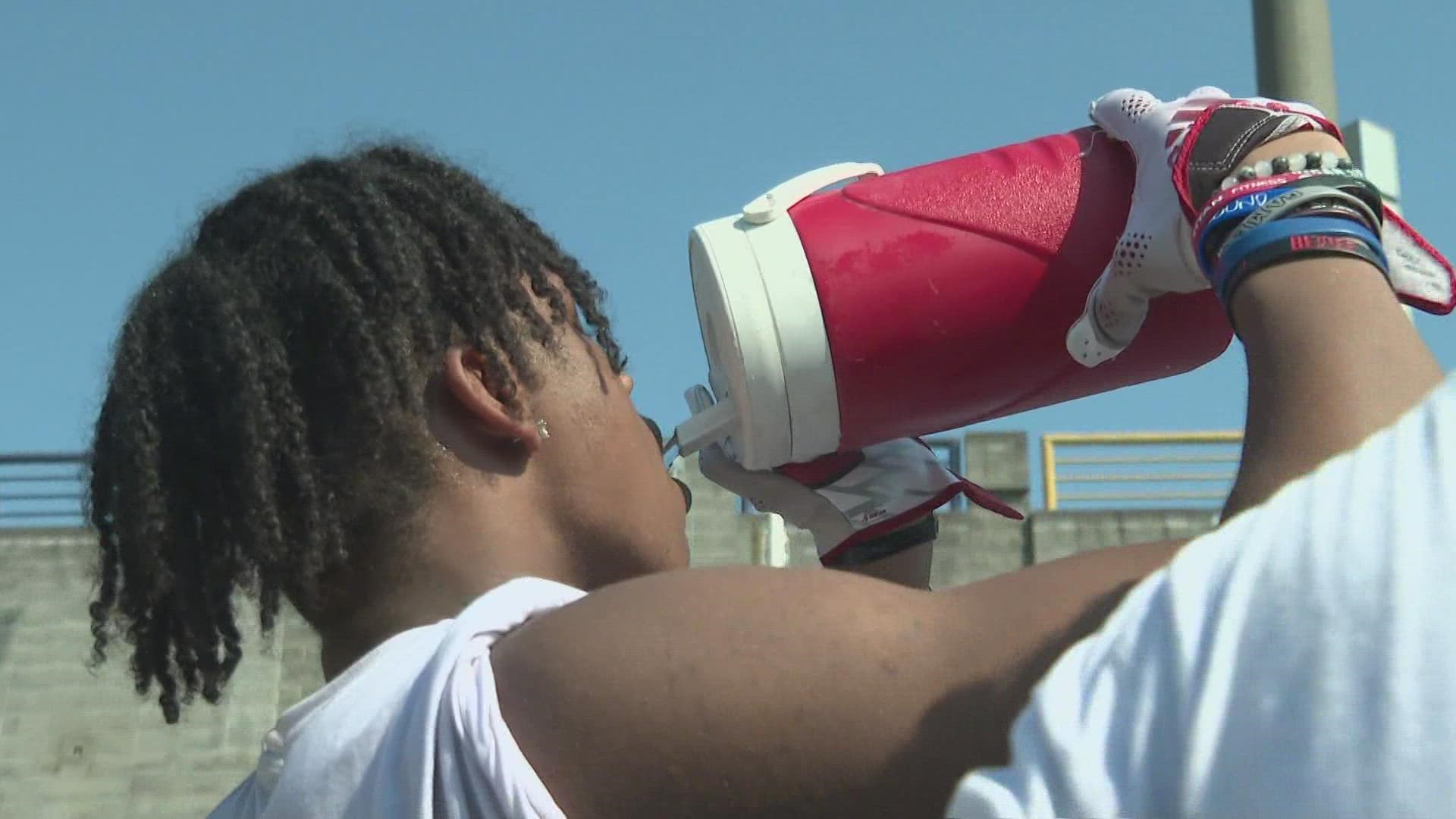 Louisville high school takes heat precautions during practice
