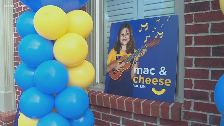 Louisville girl gets 'cheesy' surprise from Kraft following class songwriting project