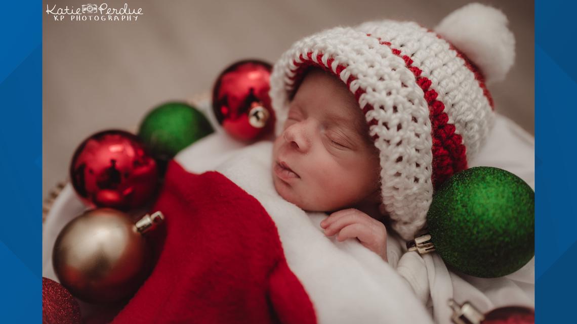 UofL Hospital NICU Babies Pose In Their Holiday Best, Louisville KY