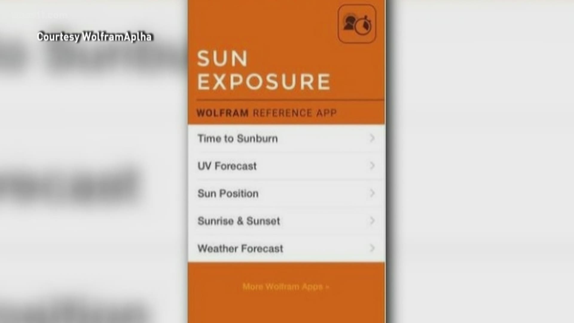 Avoid getting sunburned with an app