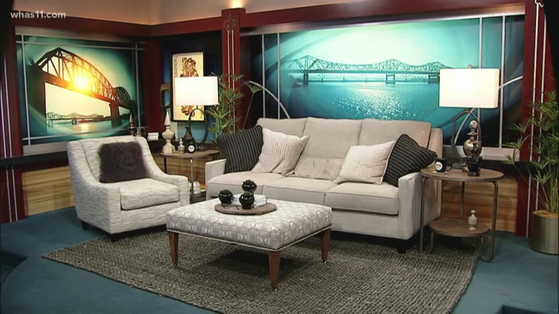 Burdorf Interior's Velma Watkins stopped by to give a little tease of the Great Day Live furniture set winner.