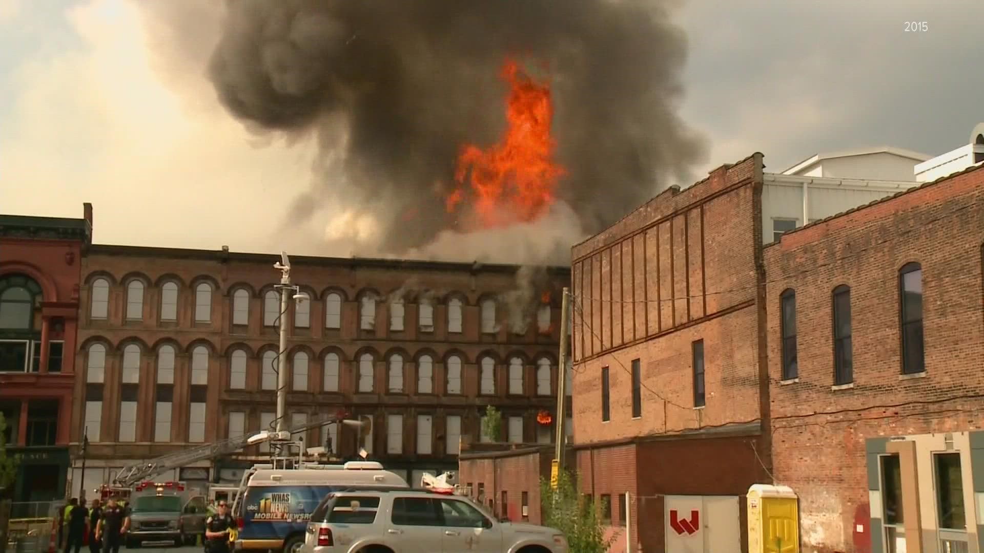 Main Street Revitalization sued contractor Sullivan and Cozart after a 2015 fire destroyed three historic buildings.