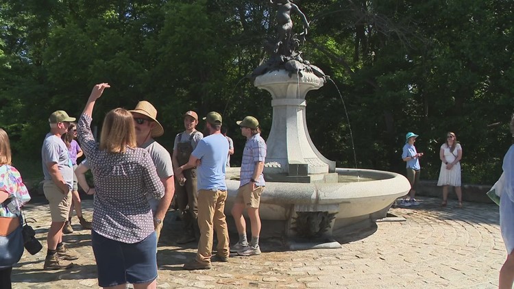 Restoration complete on Hogan's Fountain in Cherokee Park