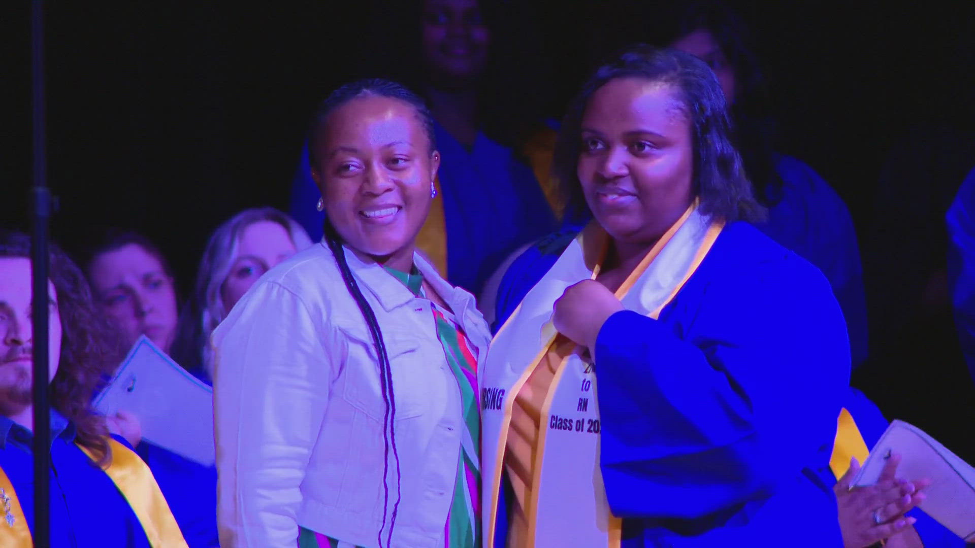 More than 30 Jefferson Community and Technical College (JCTC) nursing graduates walked across the stage for JCTC's annual Nurse Pinning Ceremony.