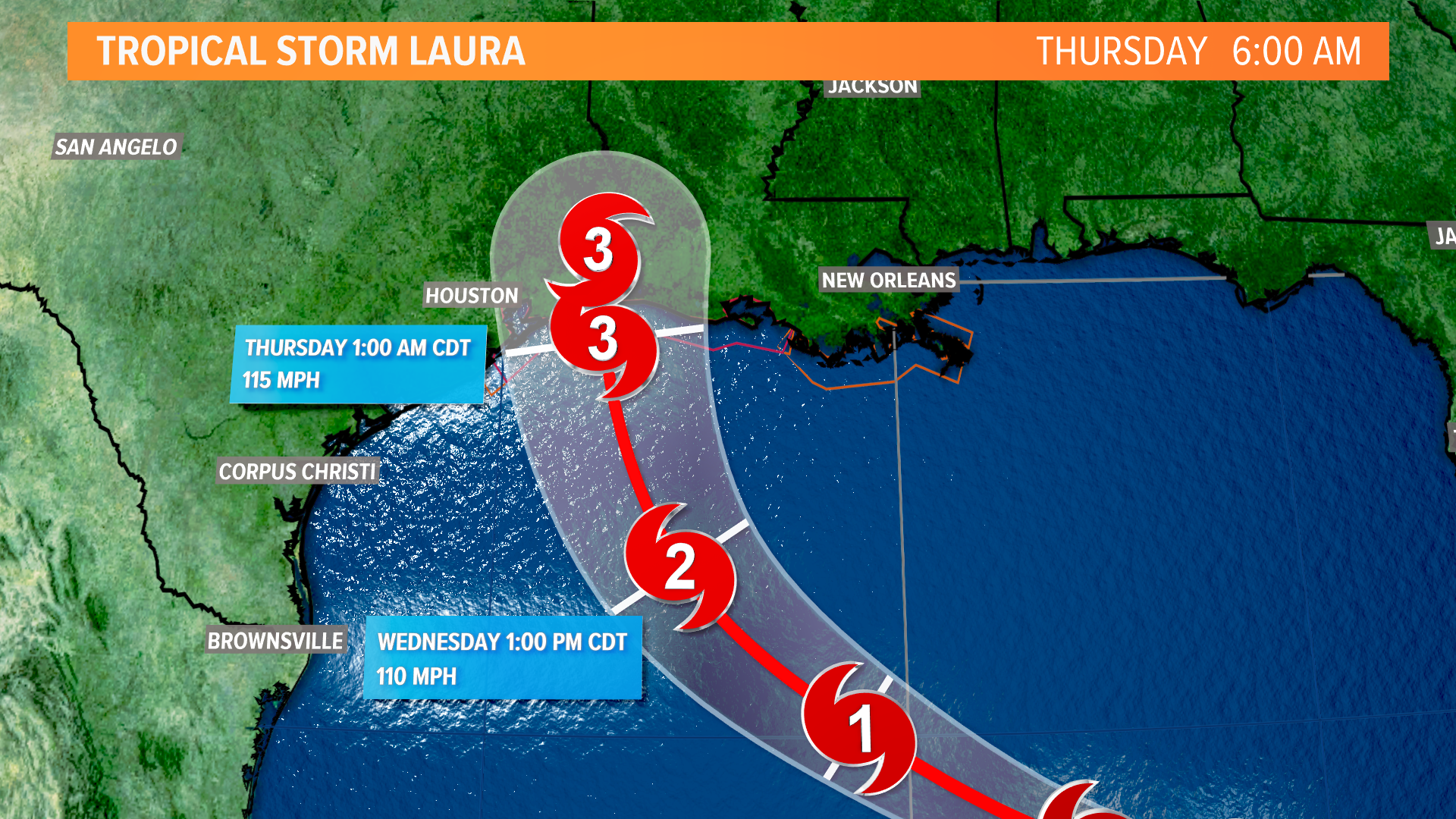 Hurricane Laura could make landfall as Category 3 storm | whas11.com