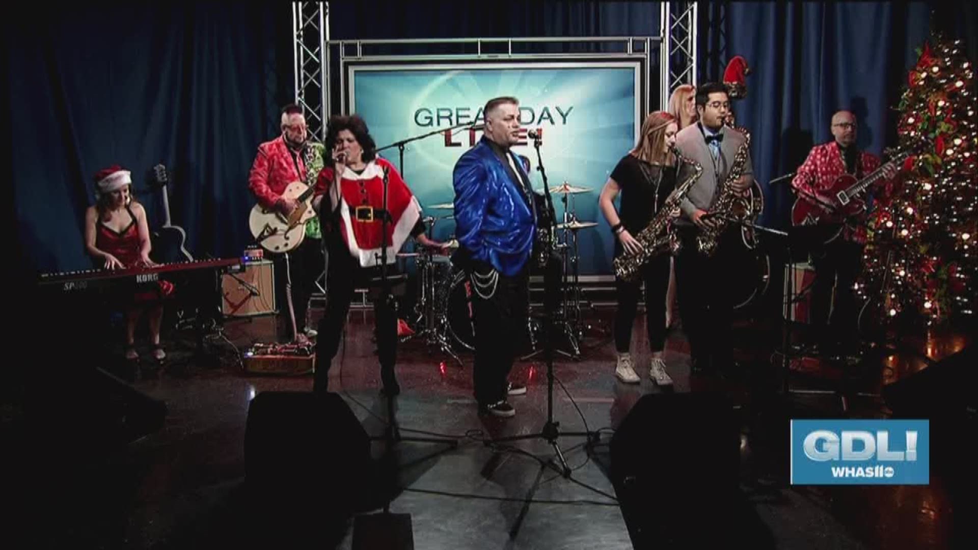 The band stopped by Great Day Live to get us all rocking around the Christmas tree!
