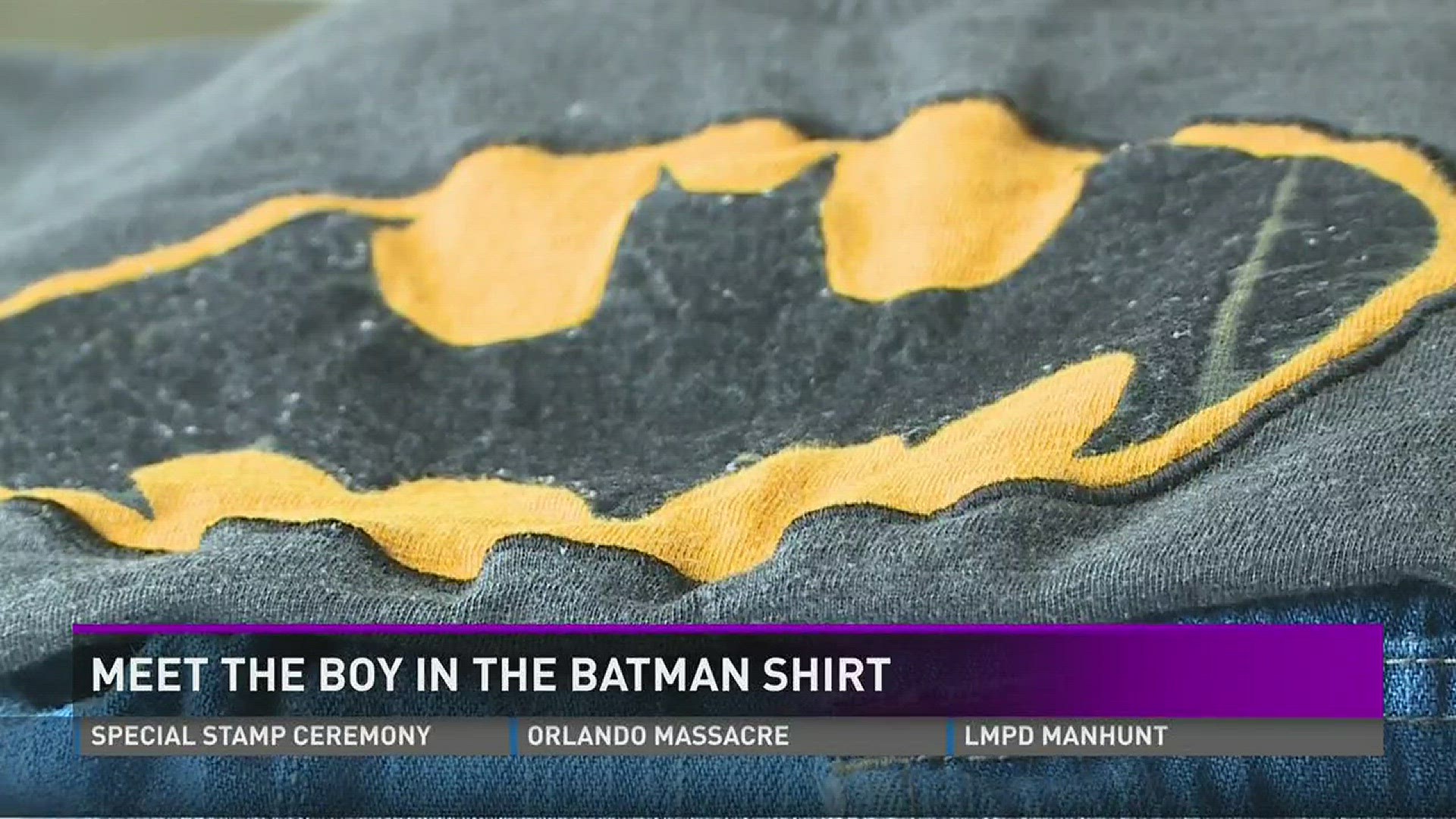 Meet the boy in the Batman shirt
