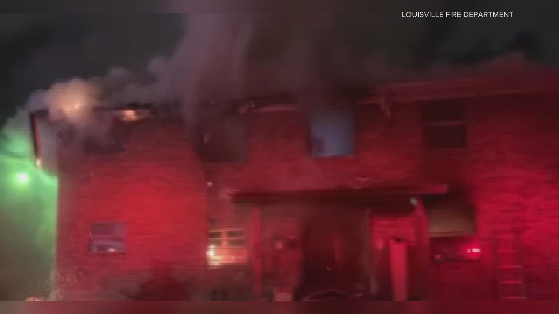 Two people were injured after a fire at their apartment complex, LFD confirms.